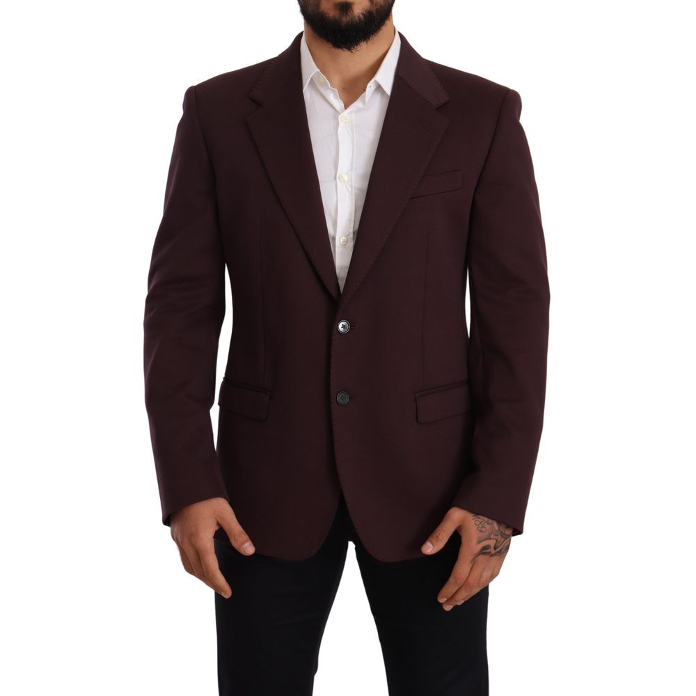Purple Cotton Blazer - ventzia