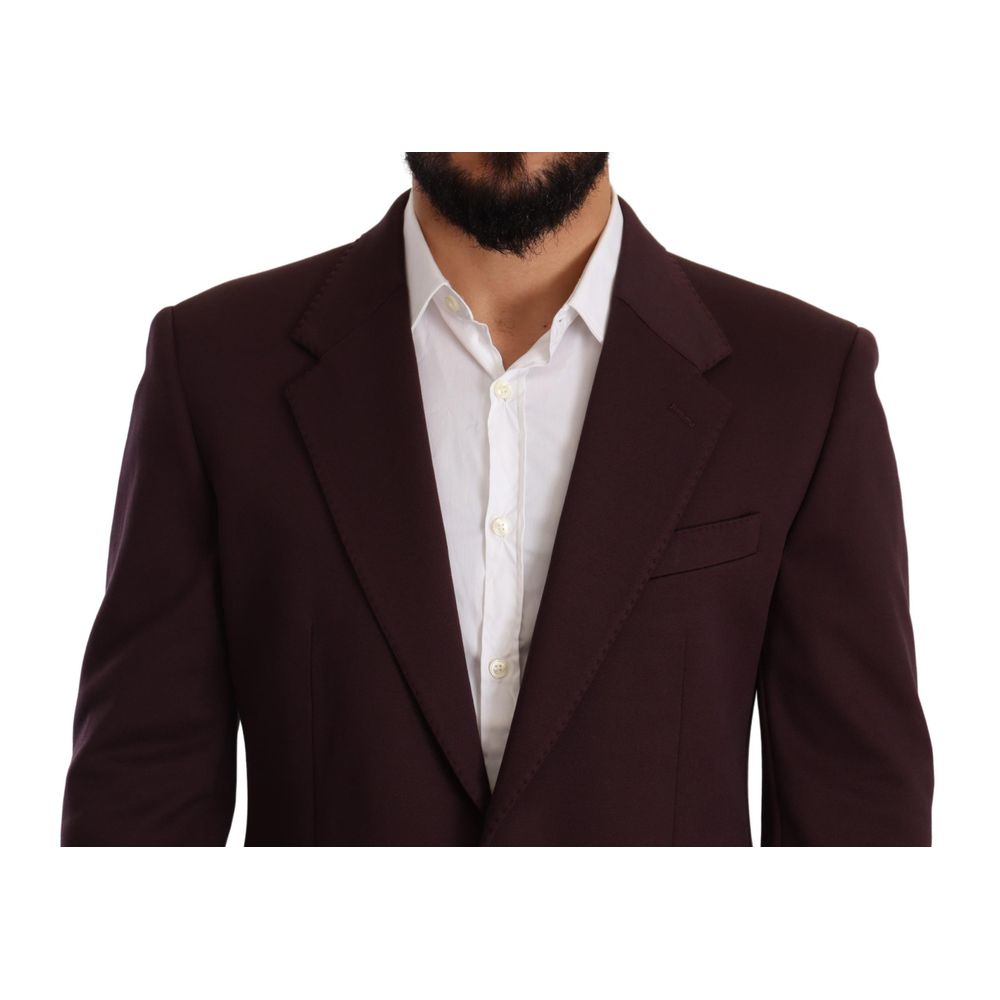 Purple Cotton Blazer - ventzia