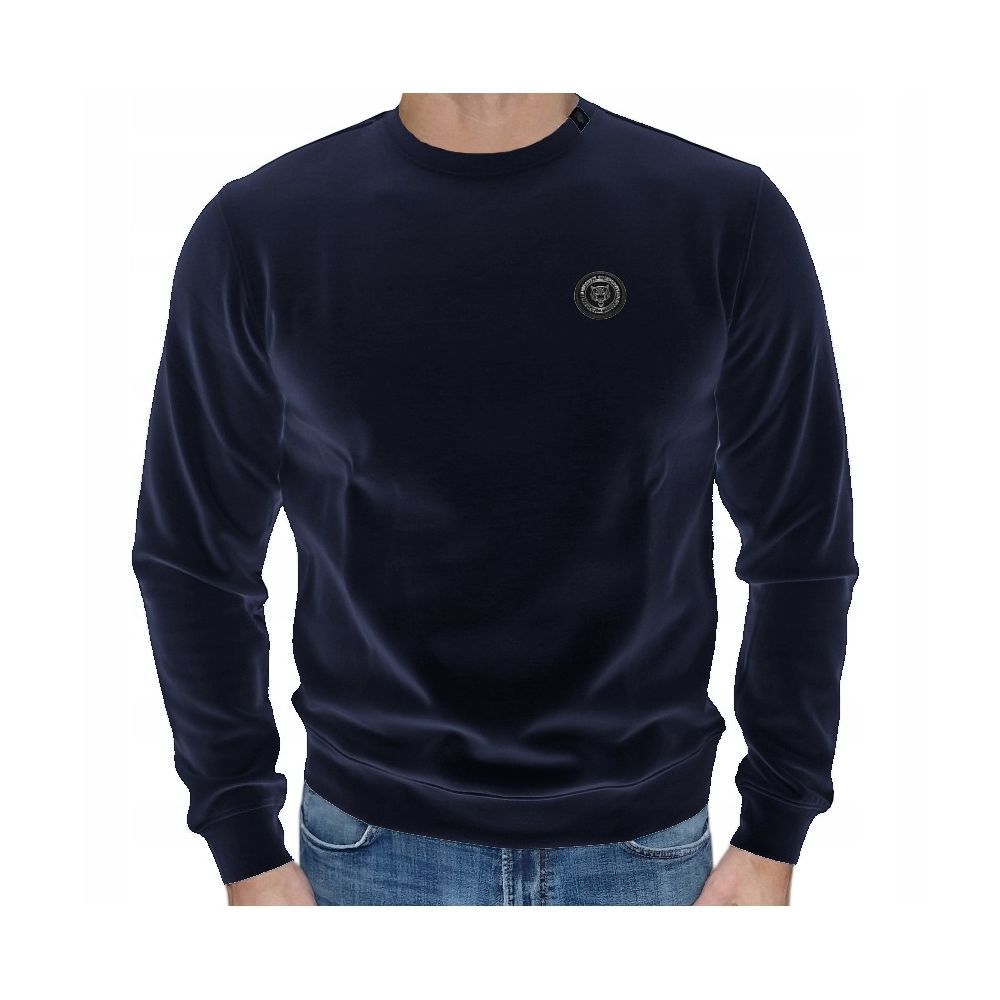 Blue Cotton Sweater - ventzia