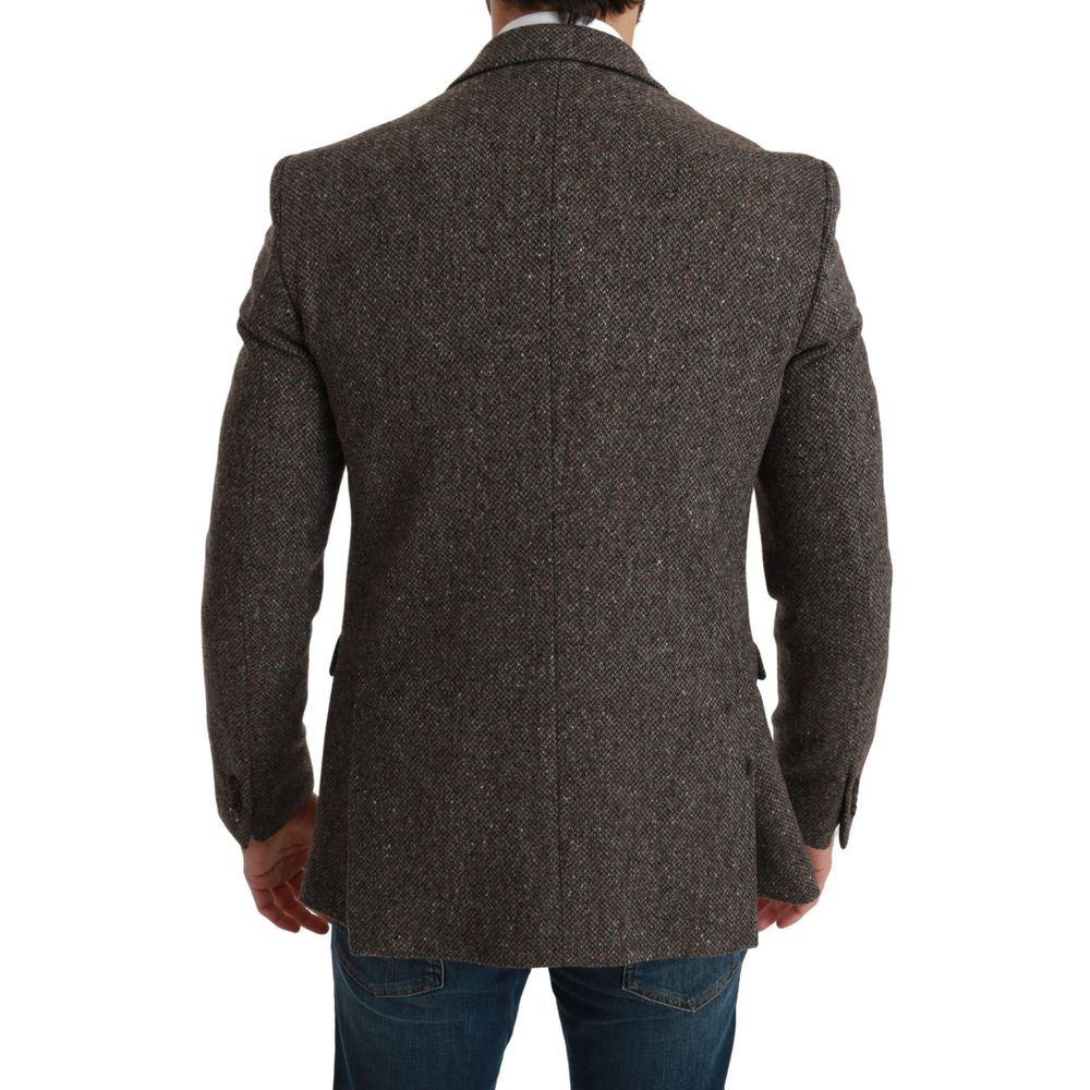 Brown Virgin Wool Suit - ventzia