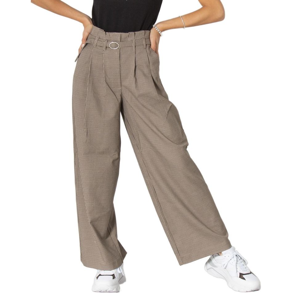 Beige Elastane Jeans & Pant - ventzia