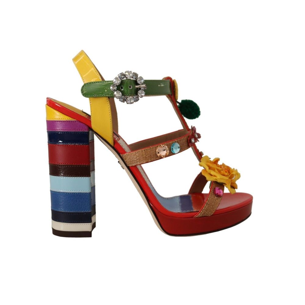 Multicolor Cotton Sandal - ventzia