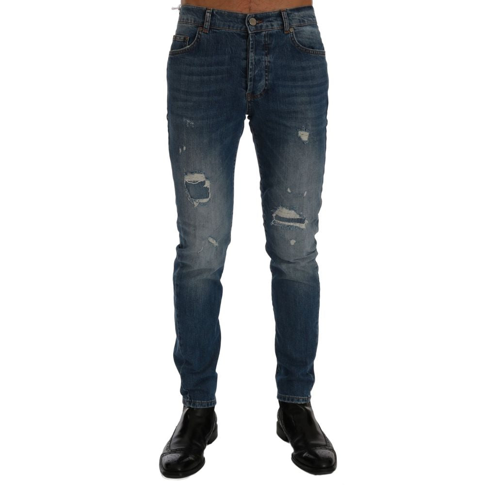 Blue Cotton Jeans & Pant - ventzia