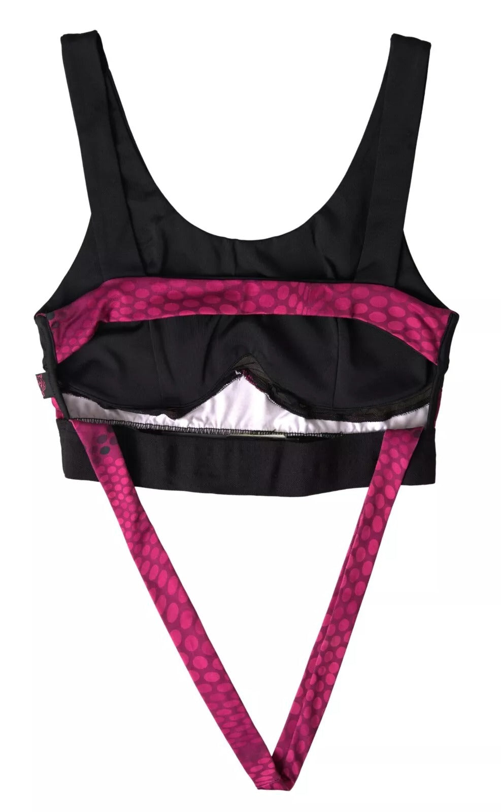 Black Fuchsia Logo Athlete Hannah Bra Underwear - ventzia