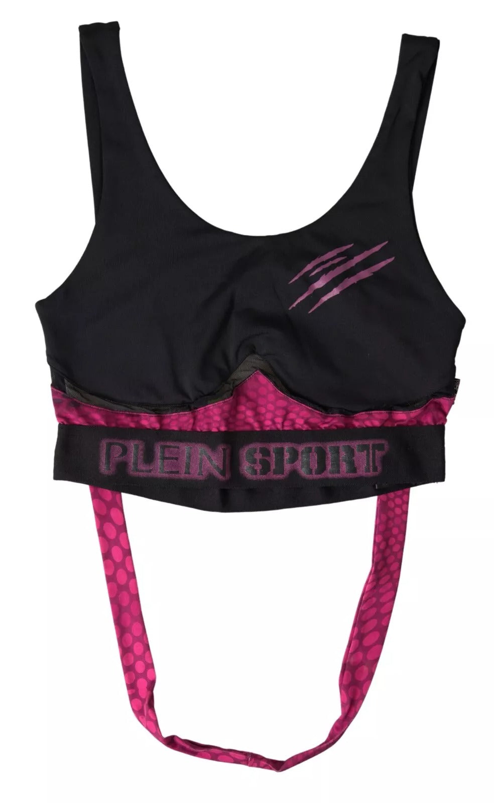 Black Fuchsia Logo Athlete Hannah Bra Underwear - ventzia