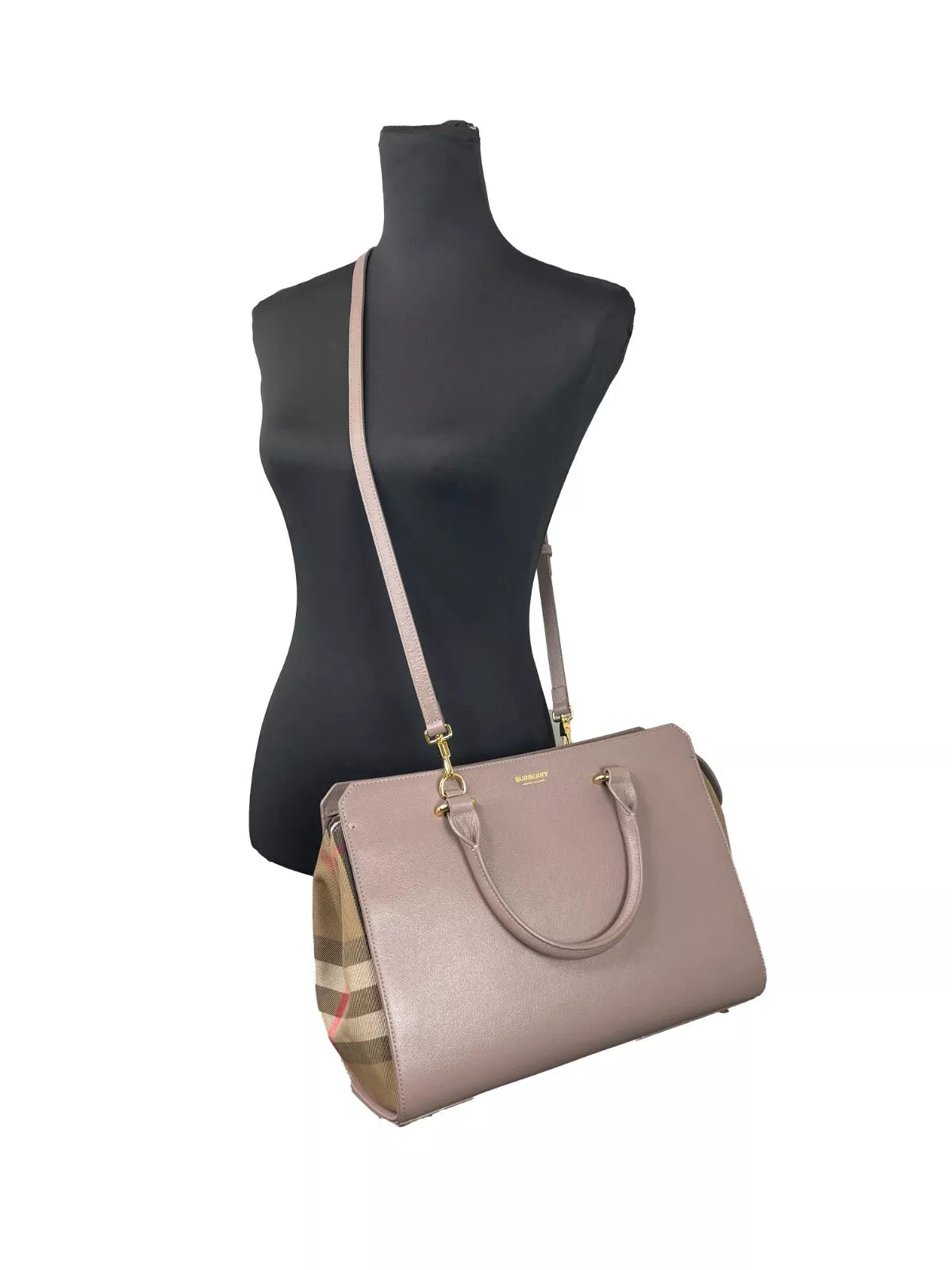 Small Banwell Leather Tote Bag Purse Grey Mink - ventzia