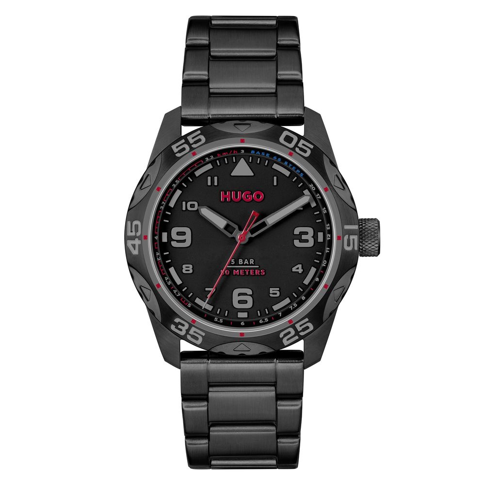 Black Stainless Steel Watch - ventzia