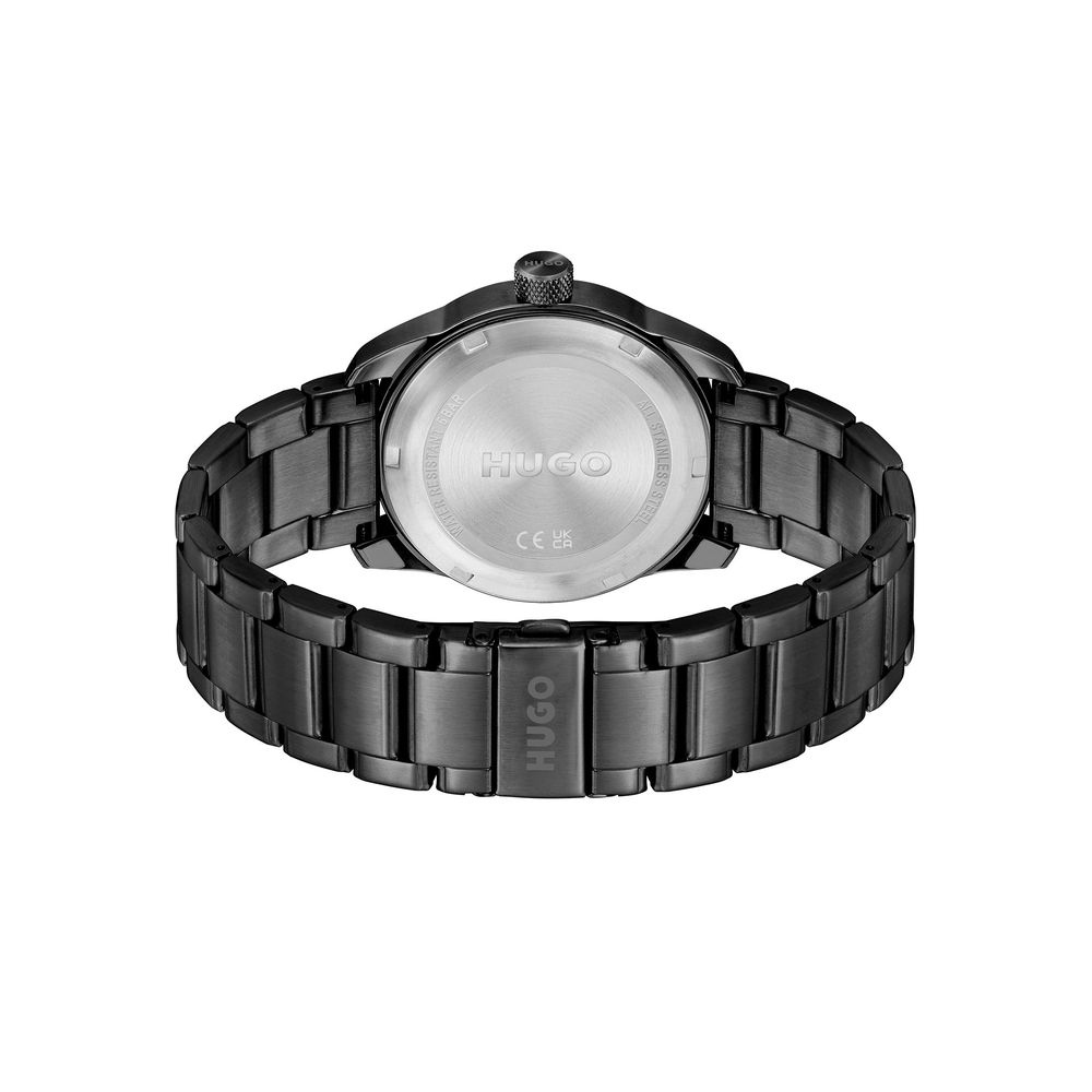 Black Stainless Steel Watch - ventzia