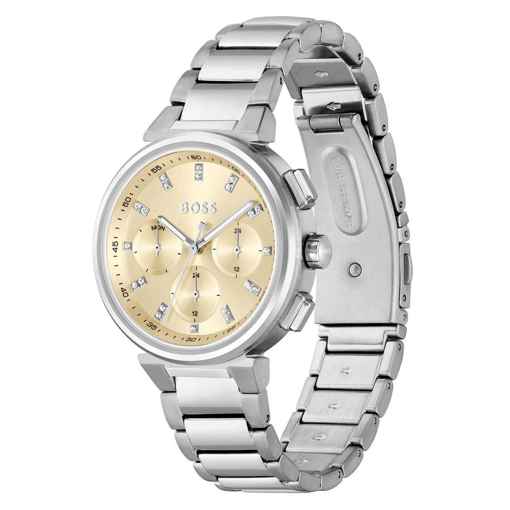 Silver Stainless Steel Dress Watch - ventzia