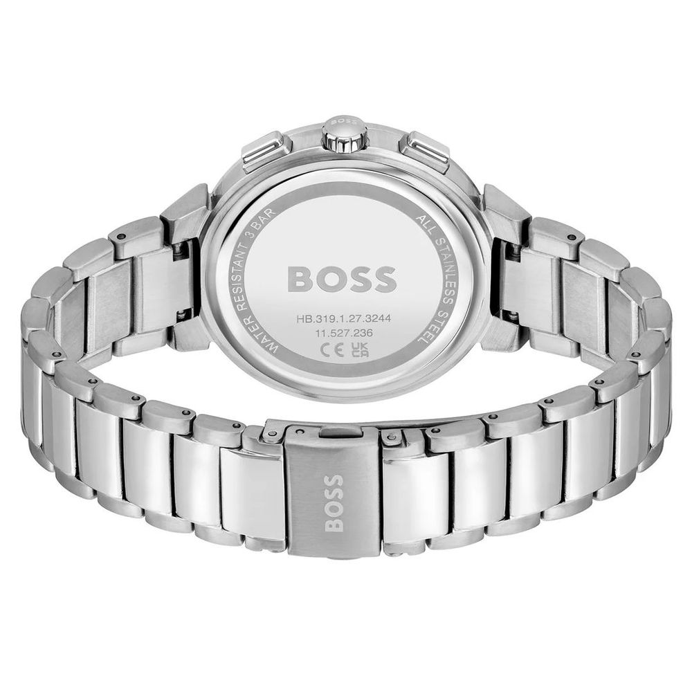 Silver Stainless Steel Dress Watch - ventzia