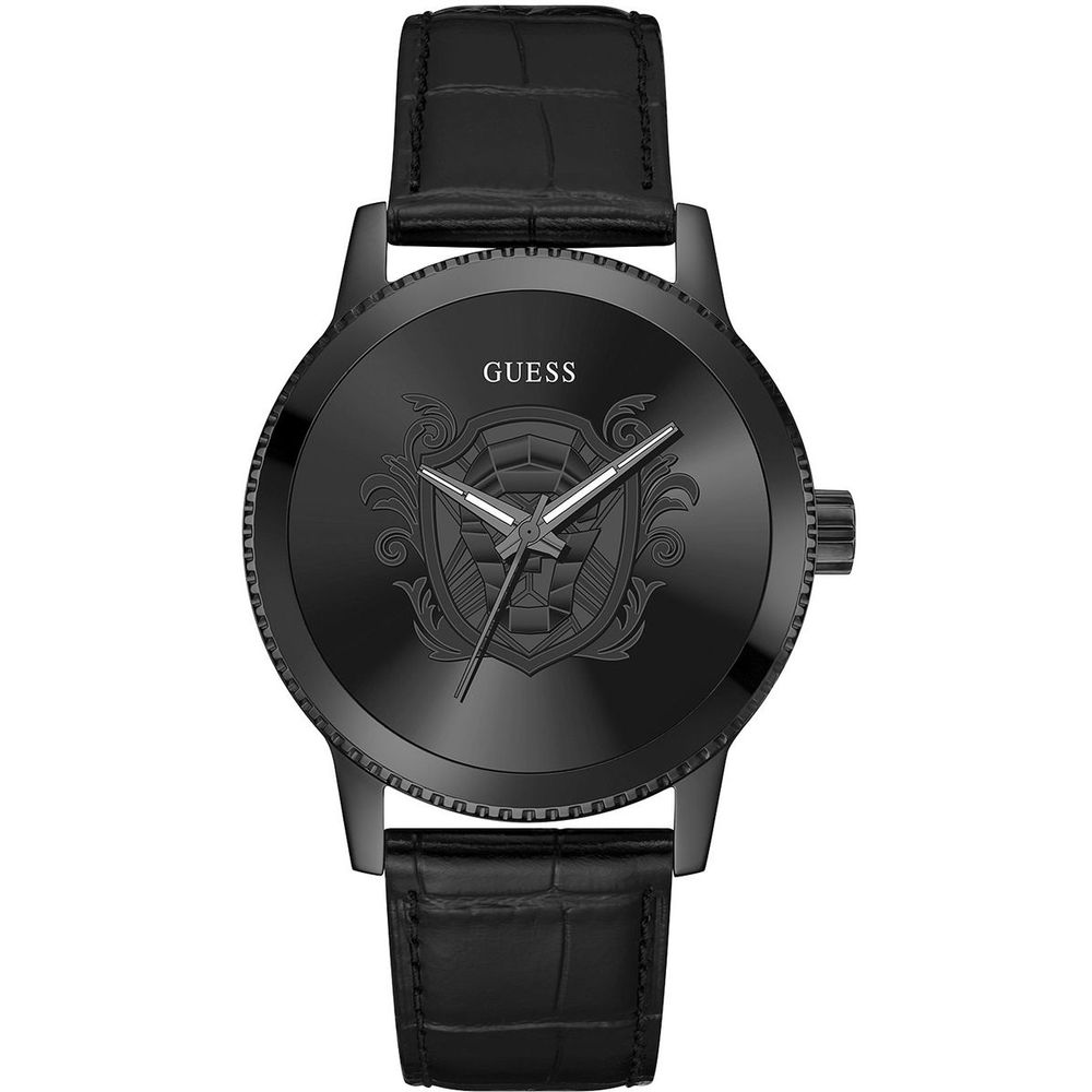 Black Leather Watch - ventzia