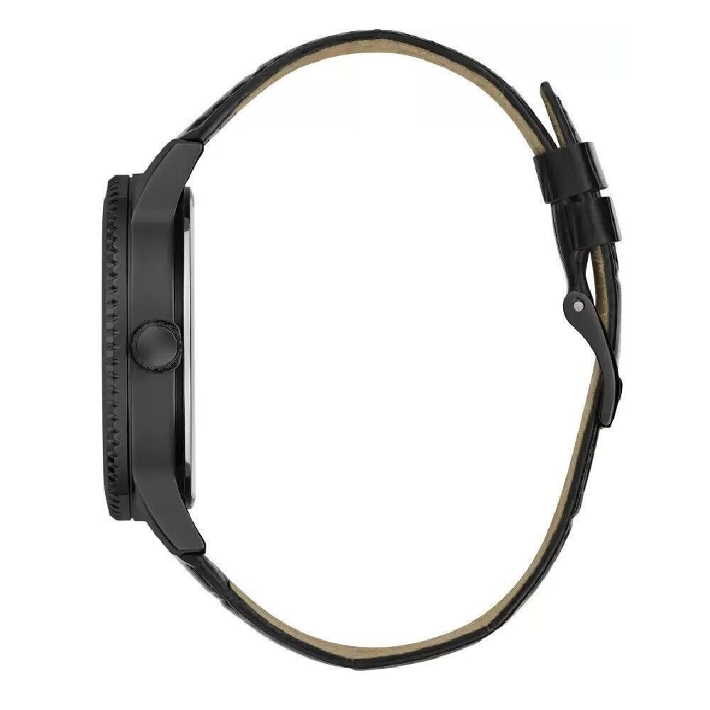 Black Leather Watch - ventzia