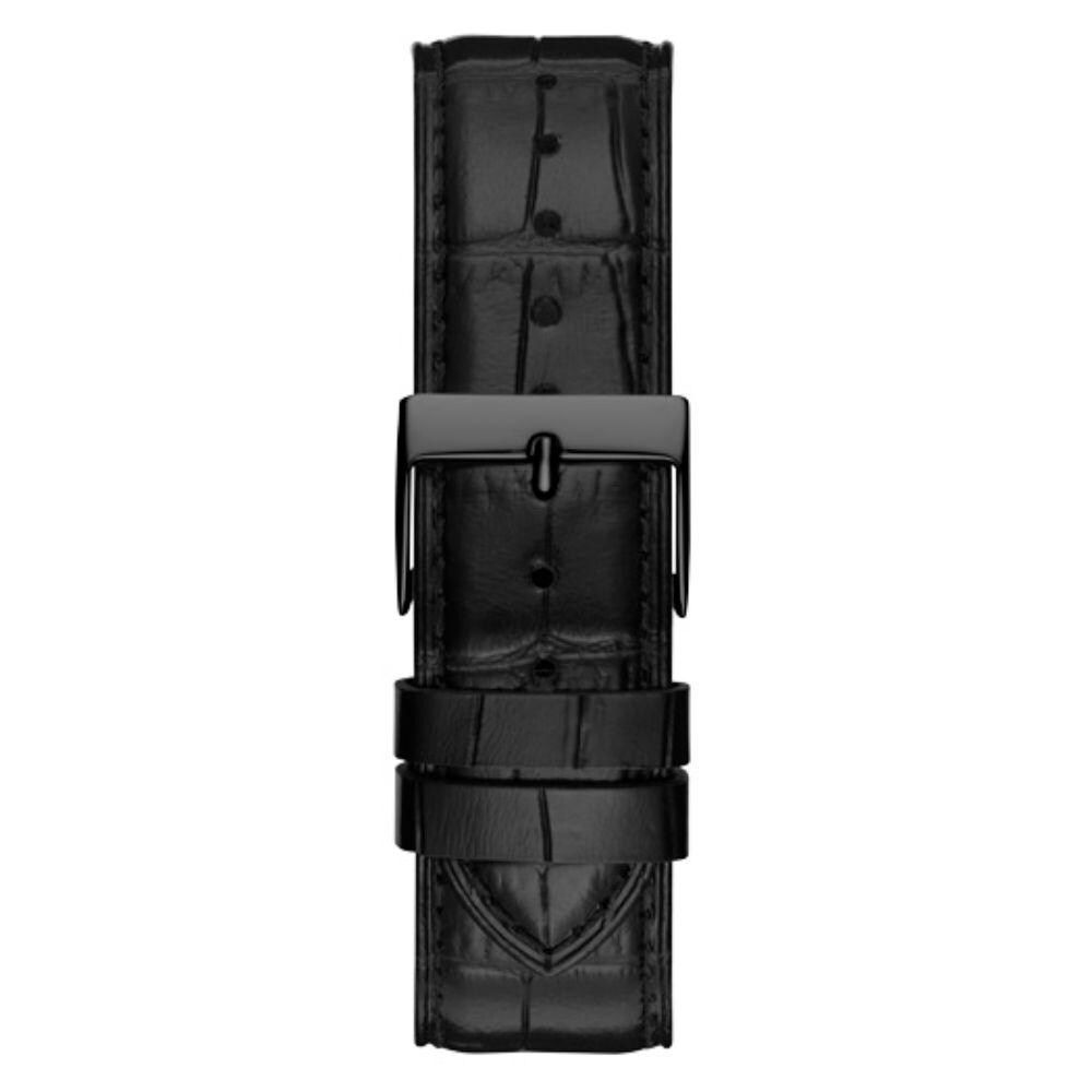 Black Leather Dress Watch