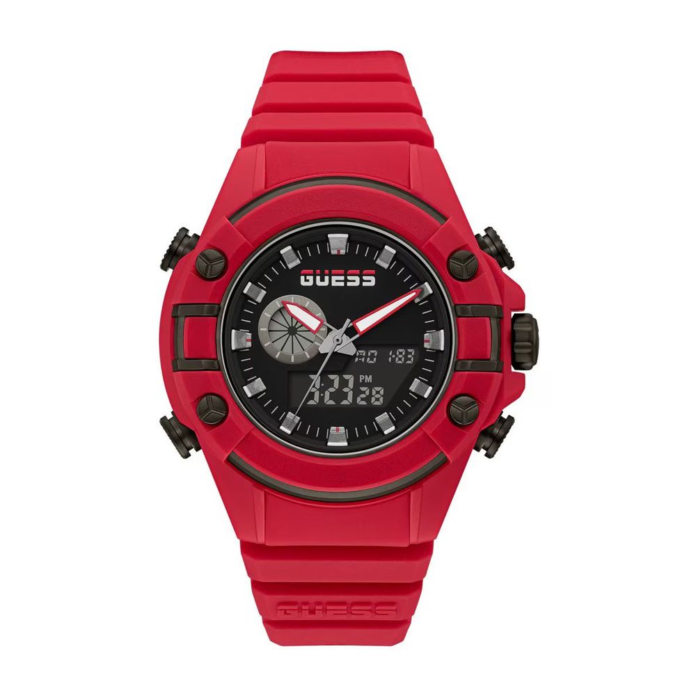 Red Synthetic Watch - ventzia