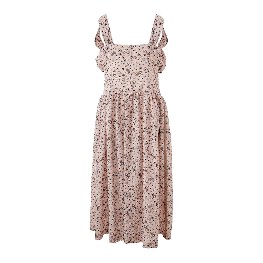 Elegant Pink Acetate Dress for Evening Elegance - ventzia