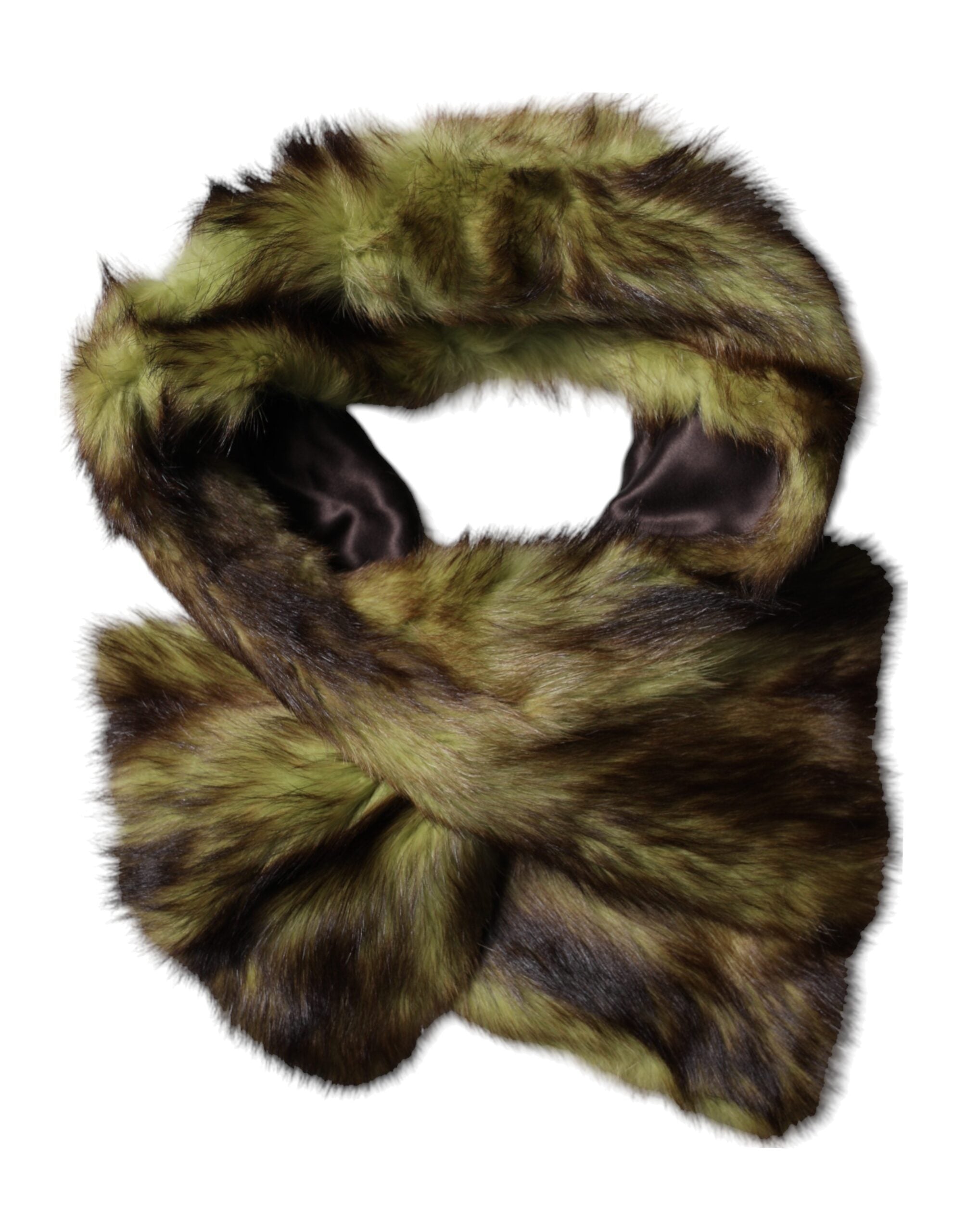 Multicolor Fur Shawl Neck Wrap Cover Collar Scarf - ventzia