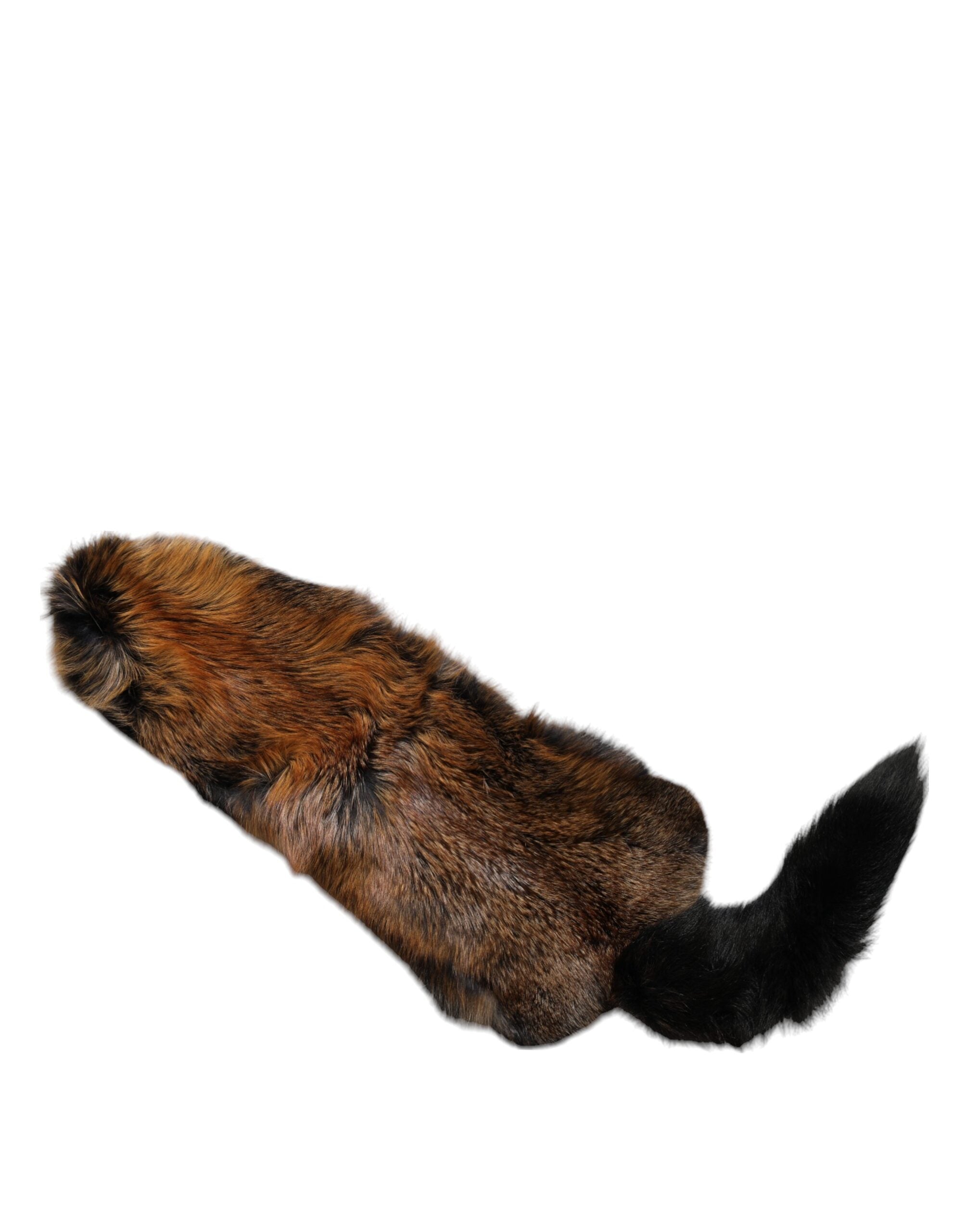Brown Red Fox Fur Neck Warmer Winter Scarf - ventzia