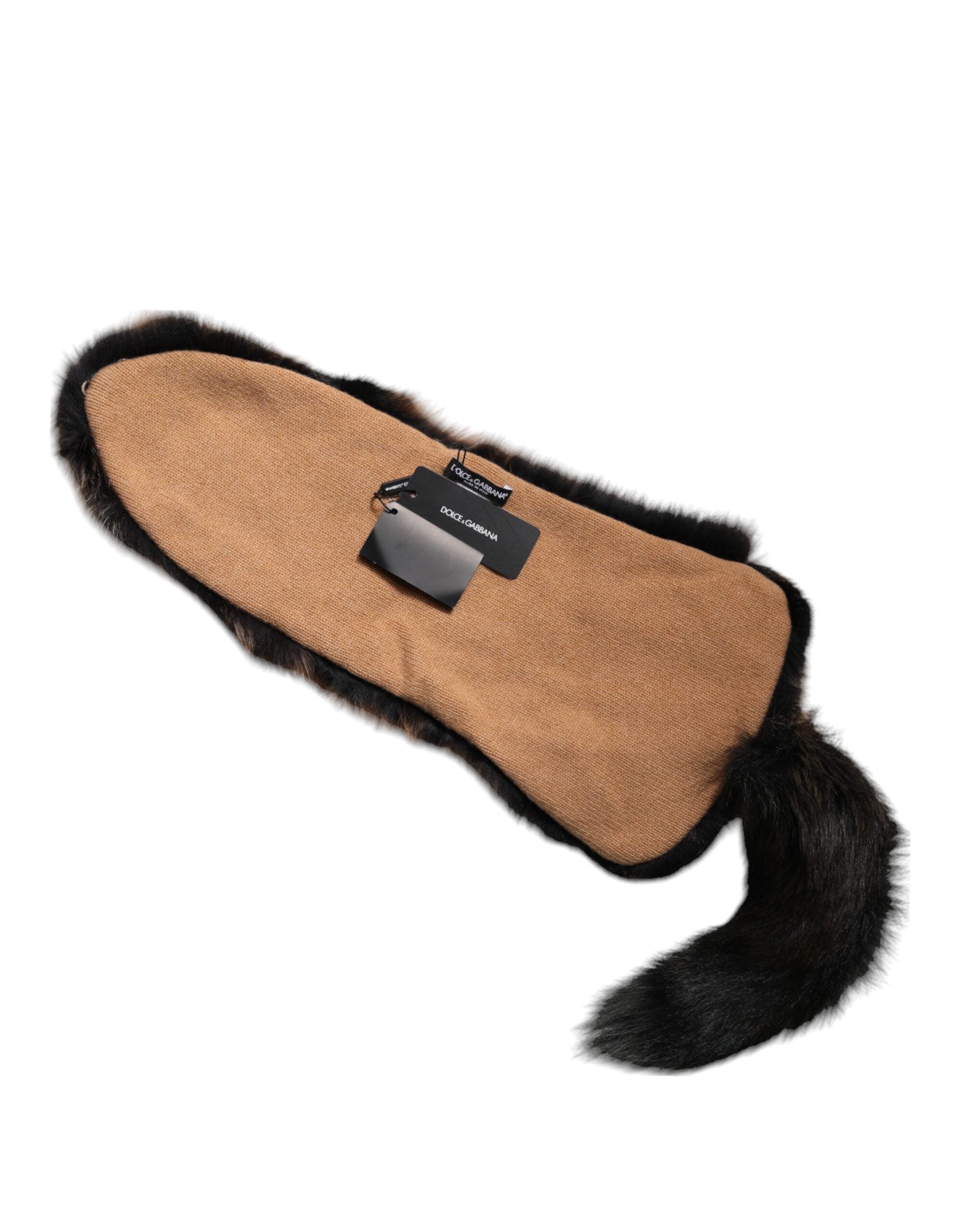 Brown Red Fox Fur Neck Warmer Winter Scarf - ventzia