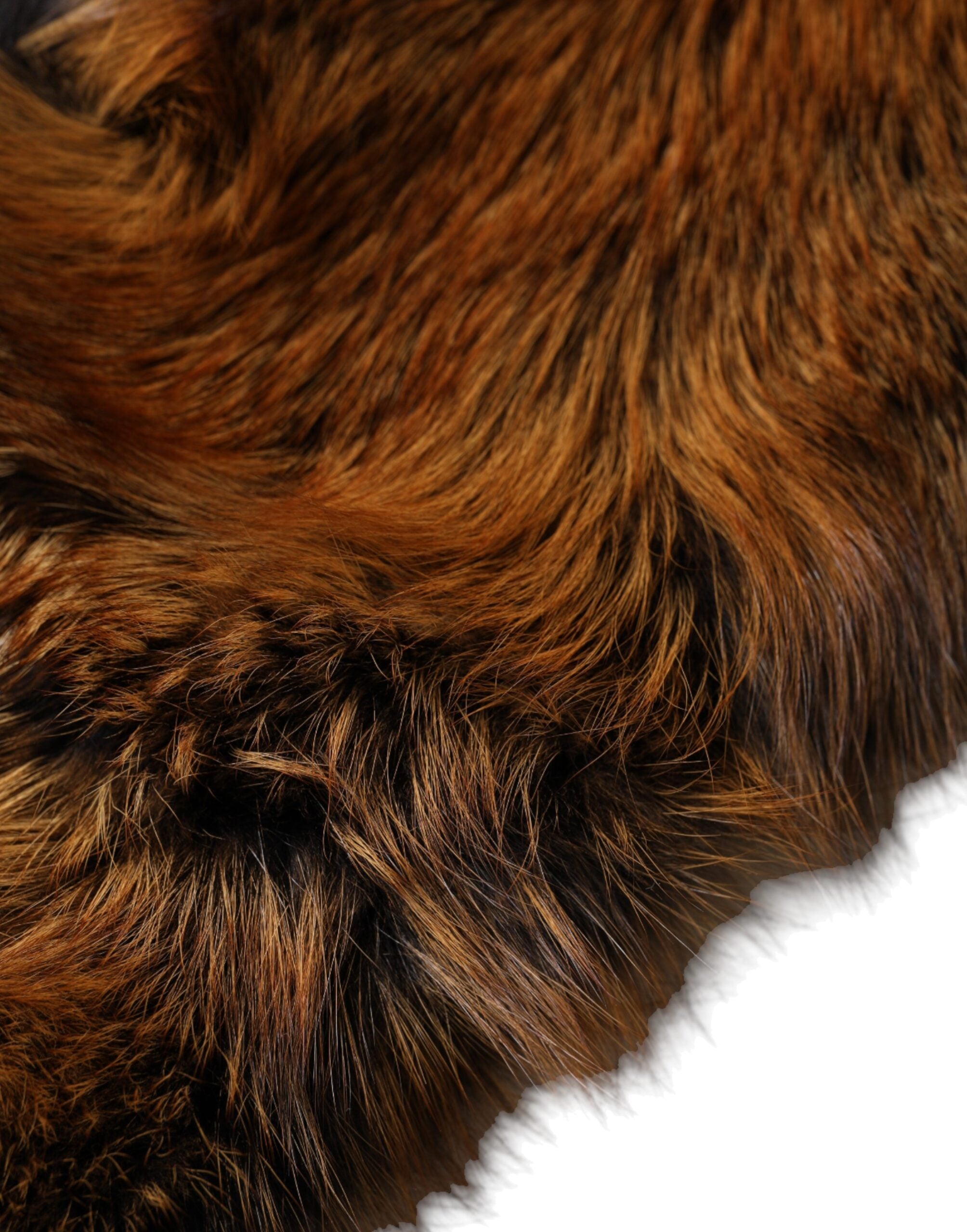 Brown Red Fox Fur Neck Warmer Winter Scarf - ventzia