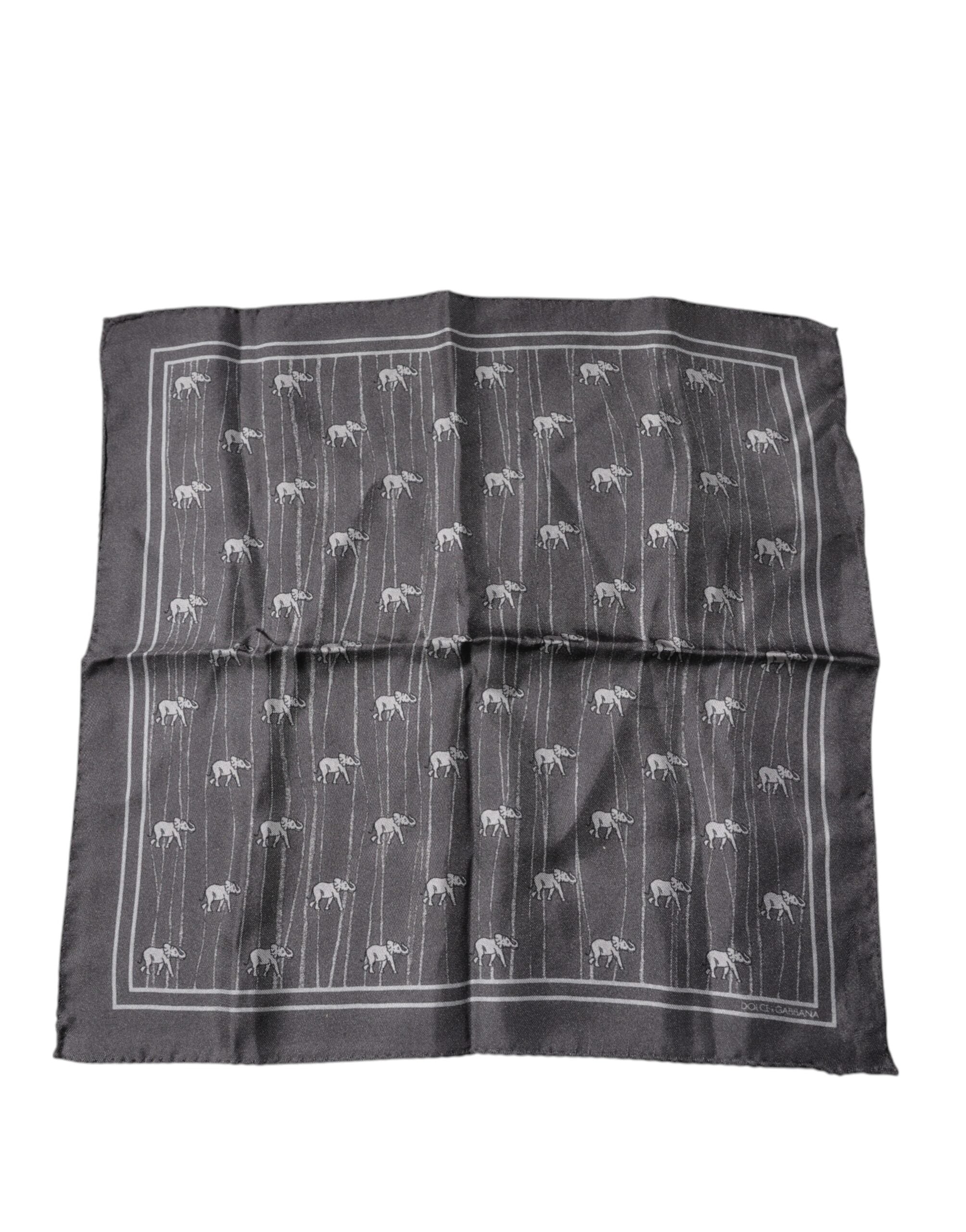 Brown Elephant Fantasy Handkerchief Scarf - ventzia