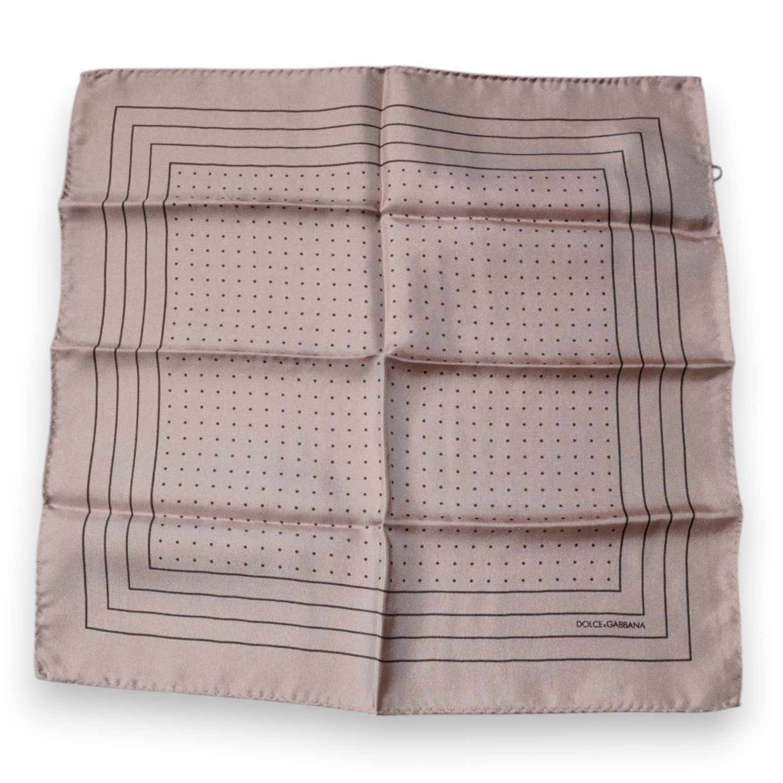 Pink Polka Dots Square Handkerchief Scarf - ventzia