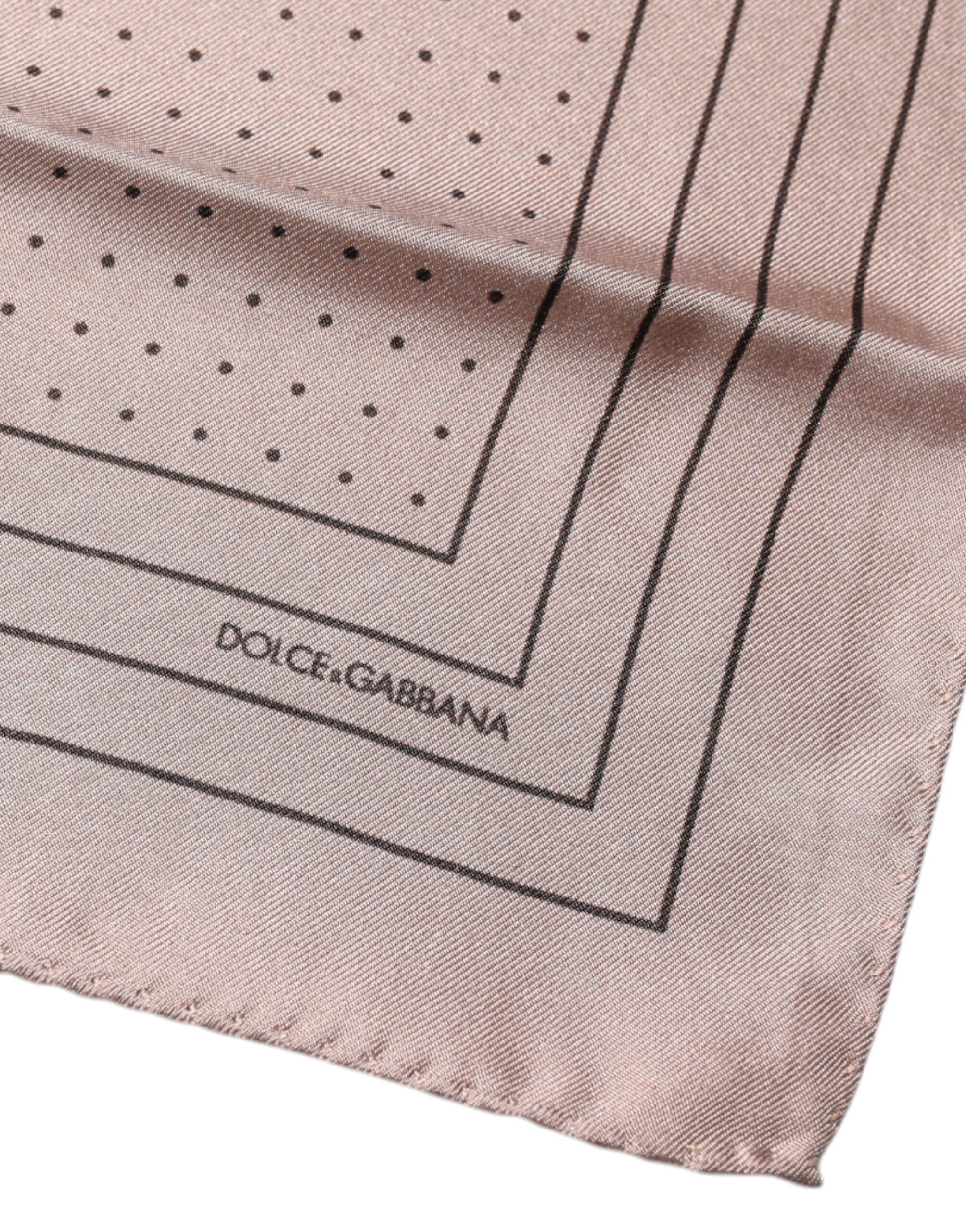 Pink Polka Dots Square Handkerchief Scarf - ventzia