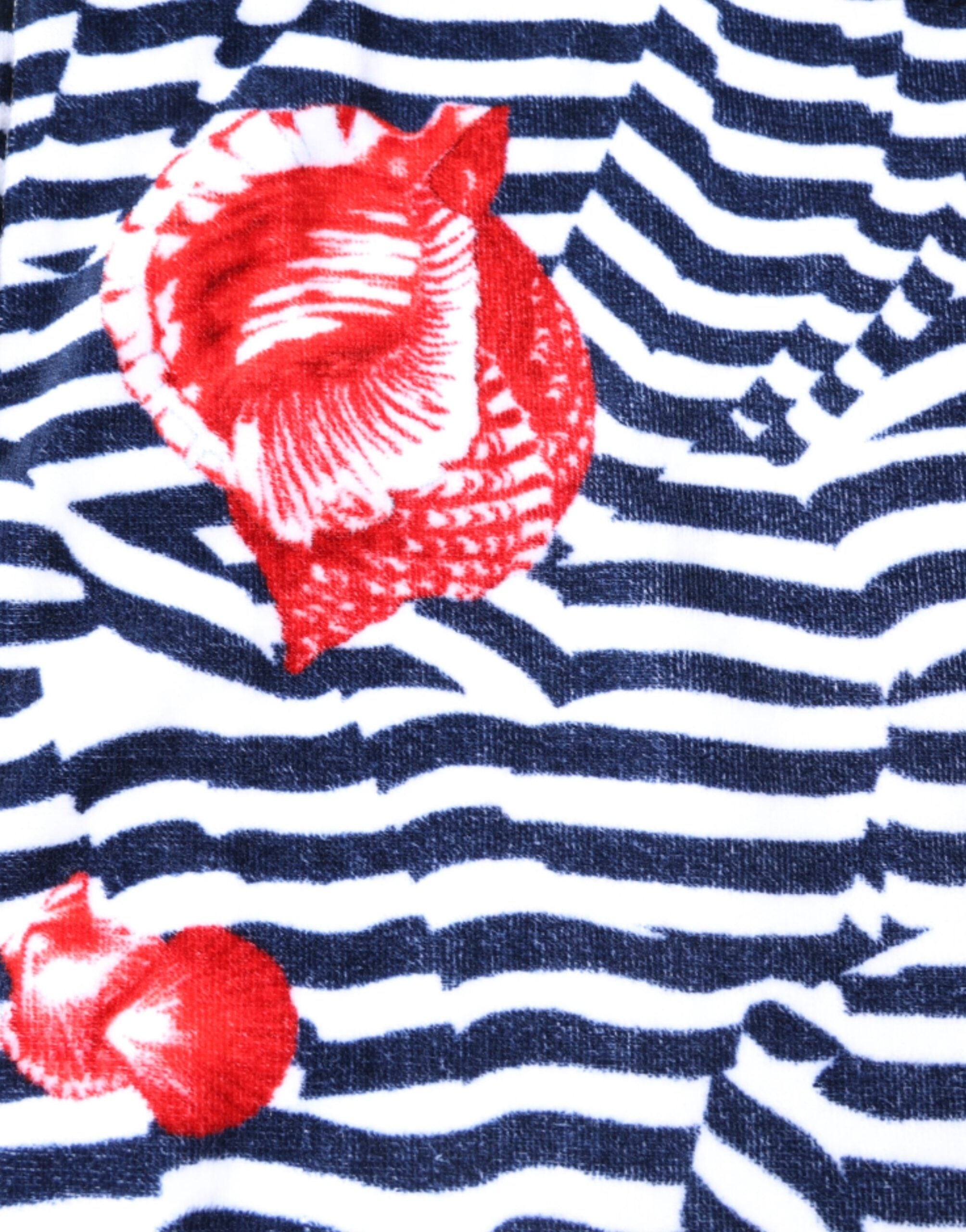 Multicolor Stripes Seashells Beach Towel - ventzia