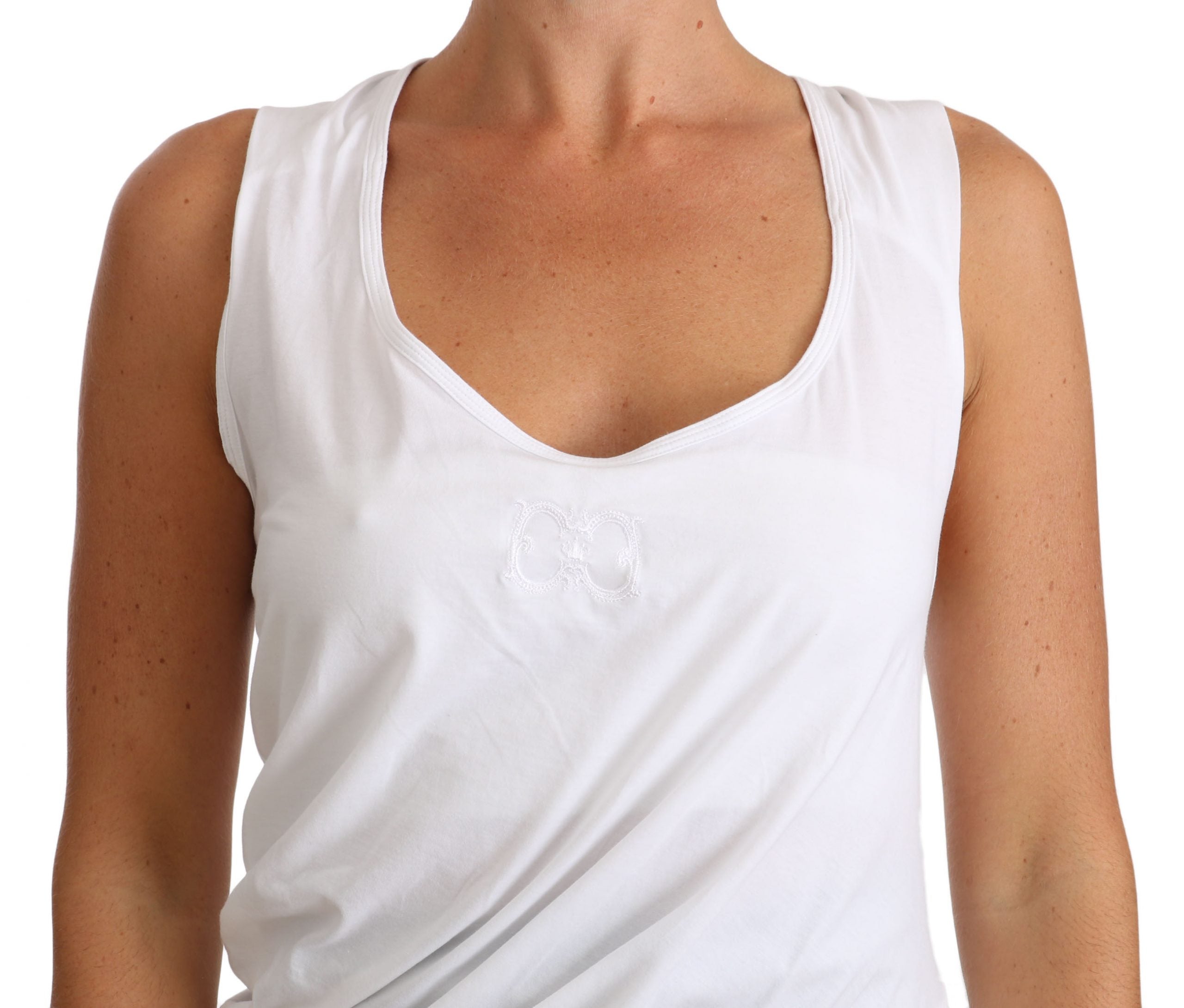 Elegant White Tie Back Tank Top Tee - ventzia