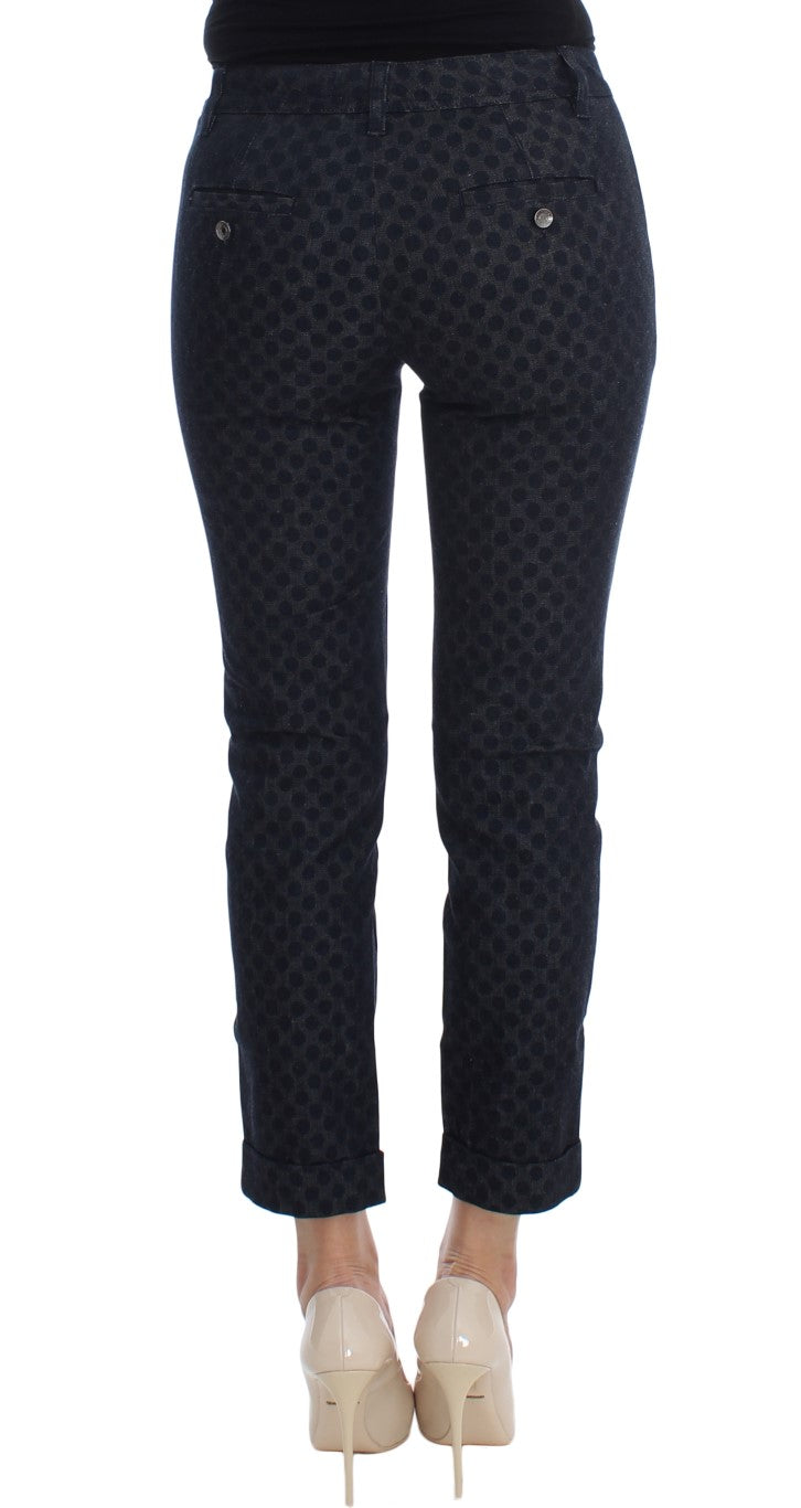 Chic Polka Dotted Capris Jeans - ventzia