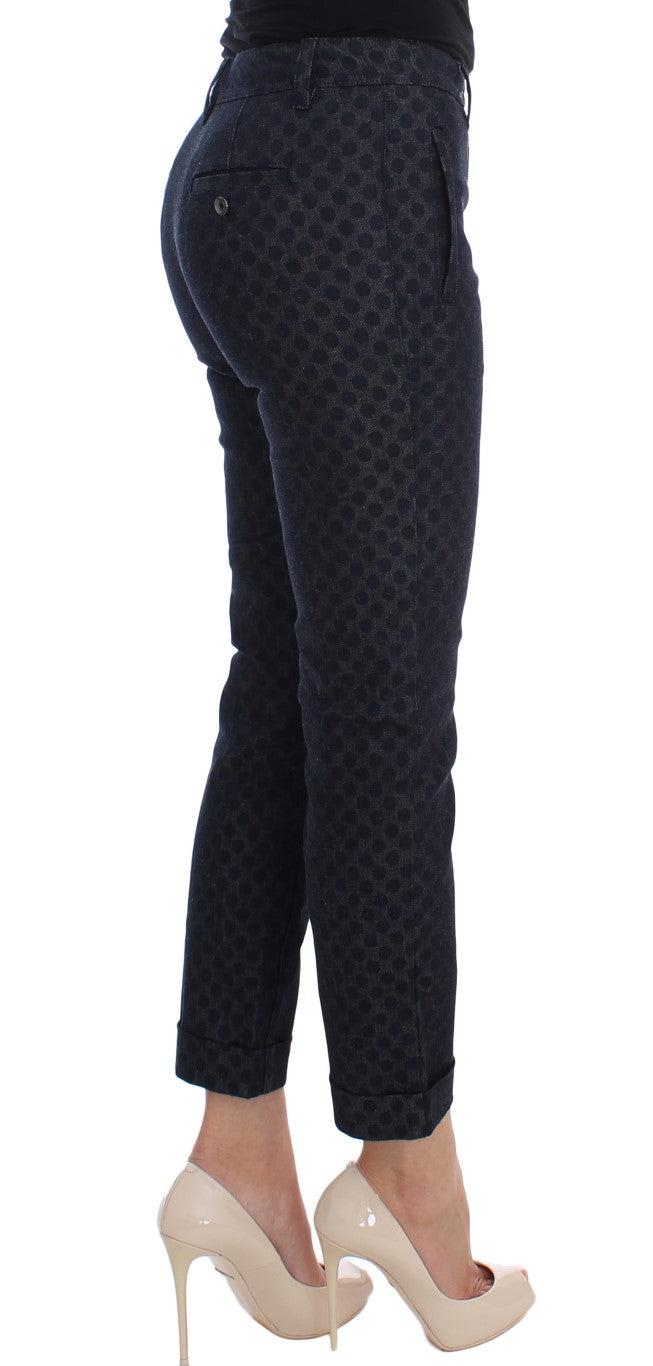 Chic Polka Dotted Capris Jeans - ventzia