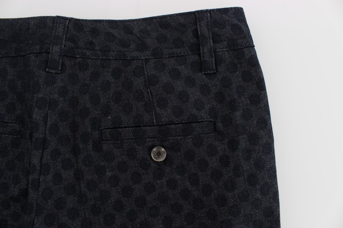 Chic Polka Dotted Capris Jeans - ventzia