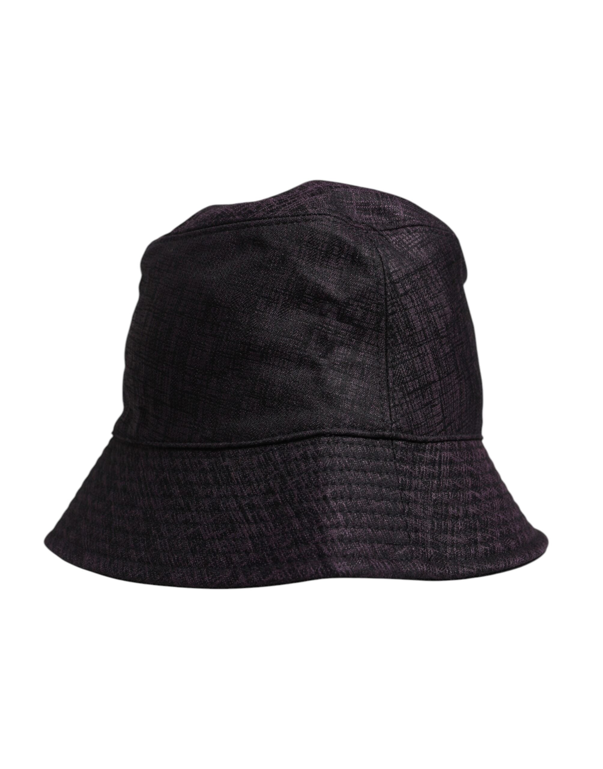 Black Wide Brim Nylon Bucket Hat - ventzia