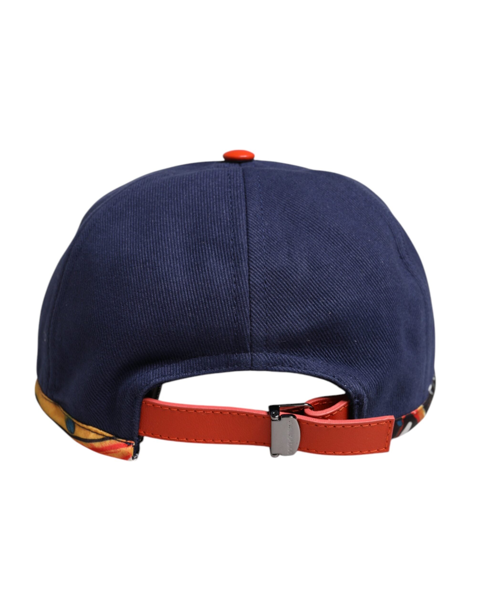 Blue Cotton 6 Panels Baseball Cap - ventzia