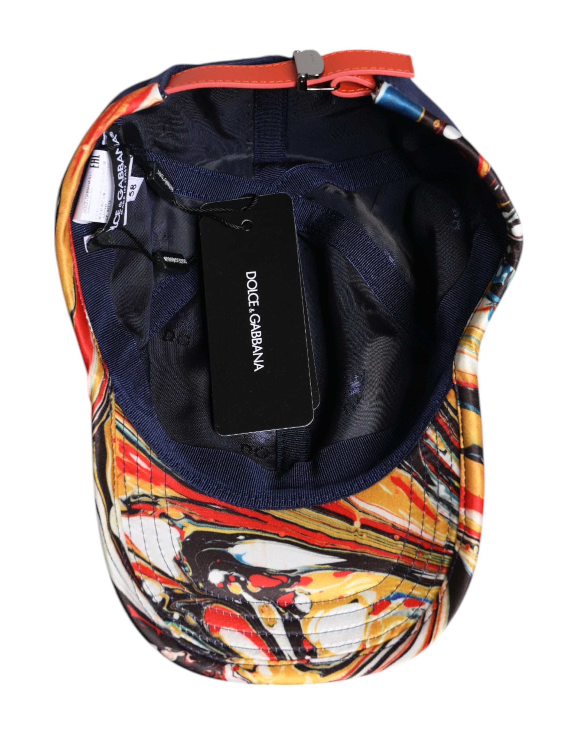 Blue Cotton 6 Panels Baseball Cap - ventzia