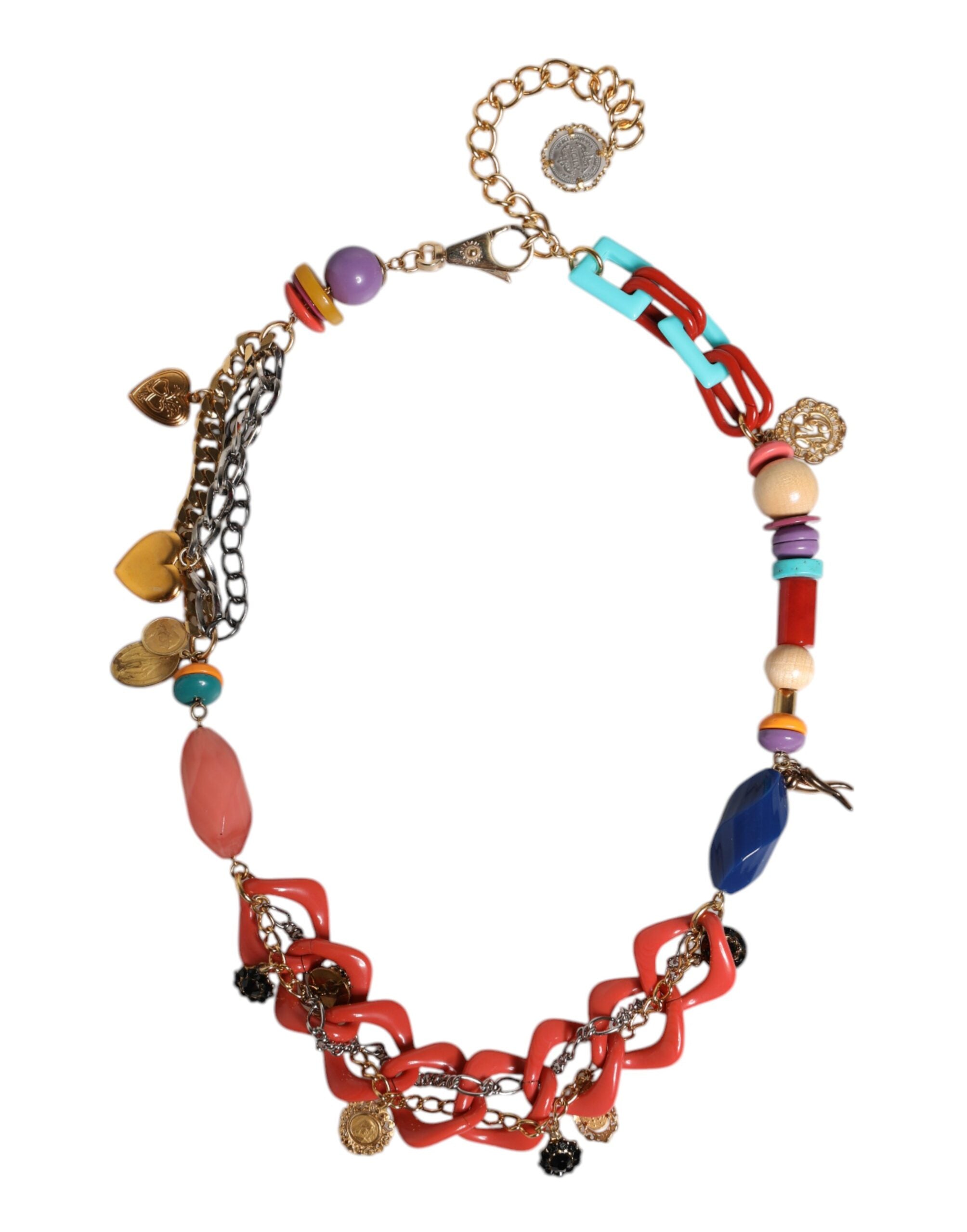 Multicolor Embellished Waist Chain Belt - ventzia