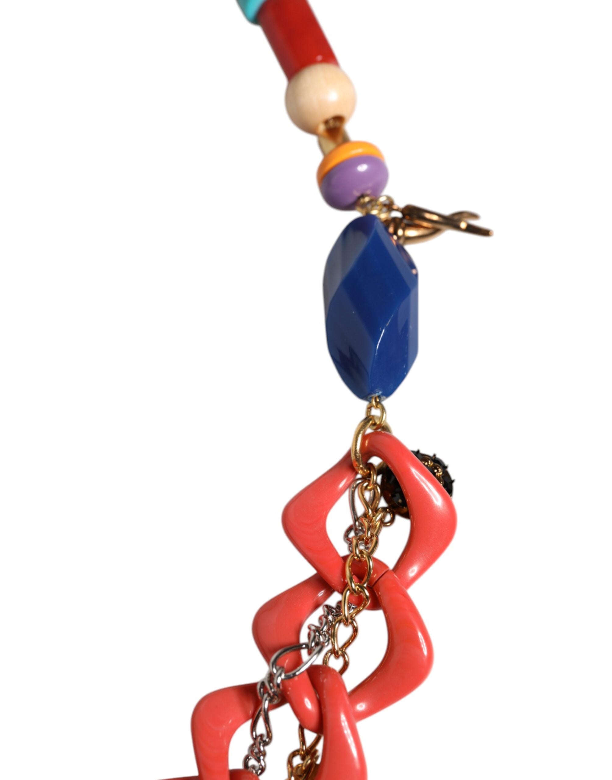 Multicolor Embellished Waist Chain Belt - ventzia