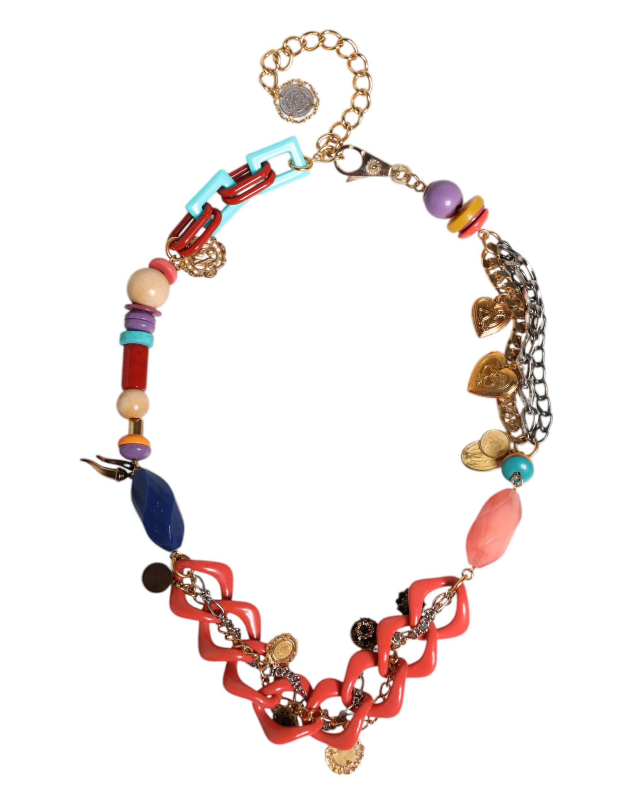 Multicolor Embellished Waist Chain Belt - ventzia