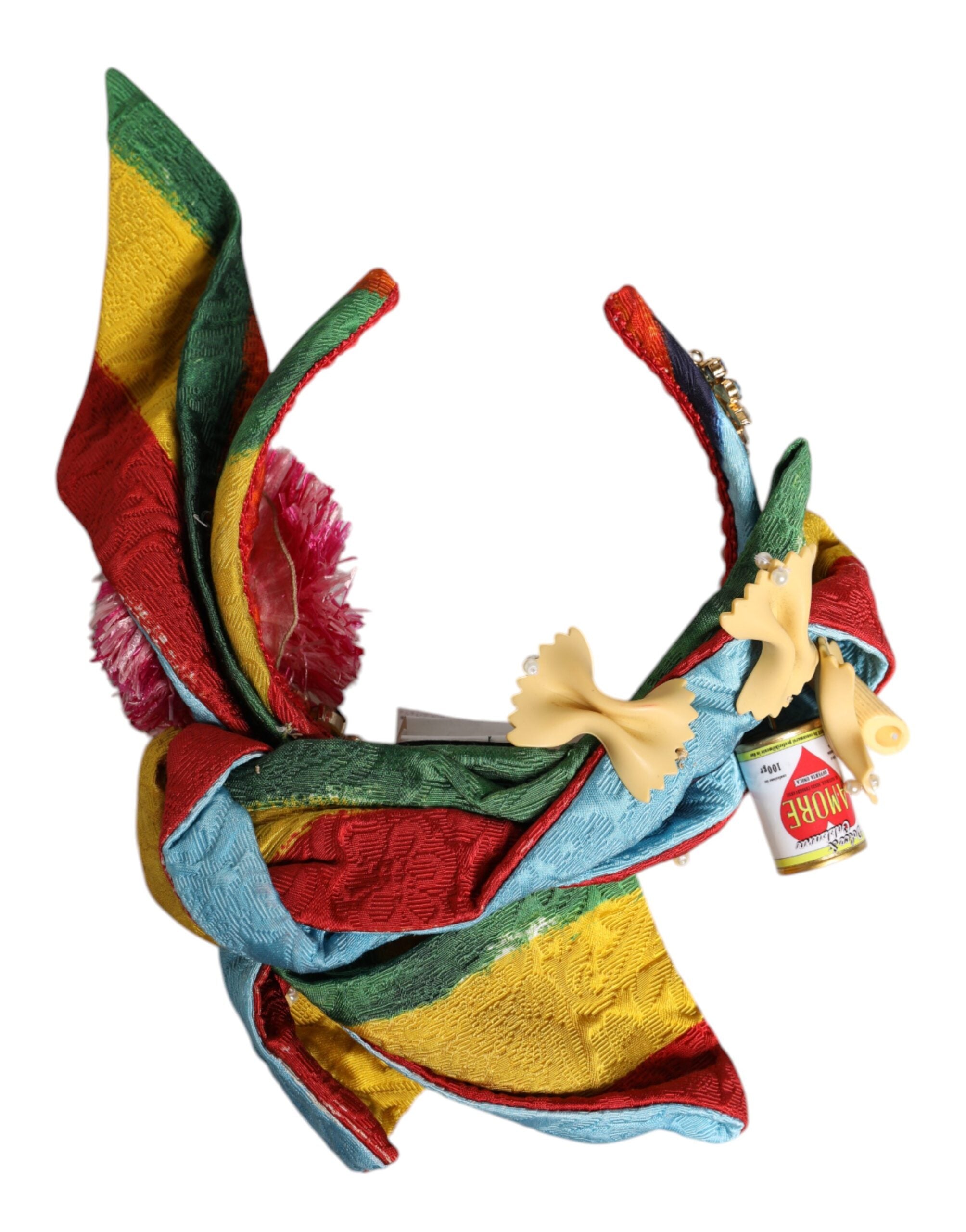 Multicolor Floral Crystal Embellished Diadem Headband - ventzia