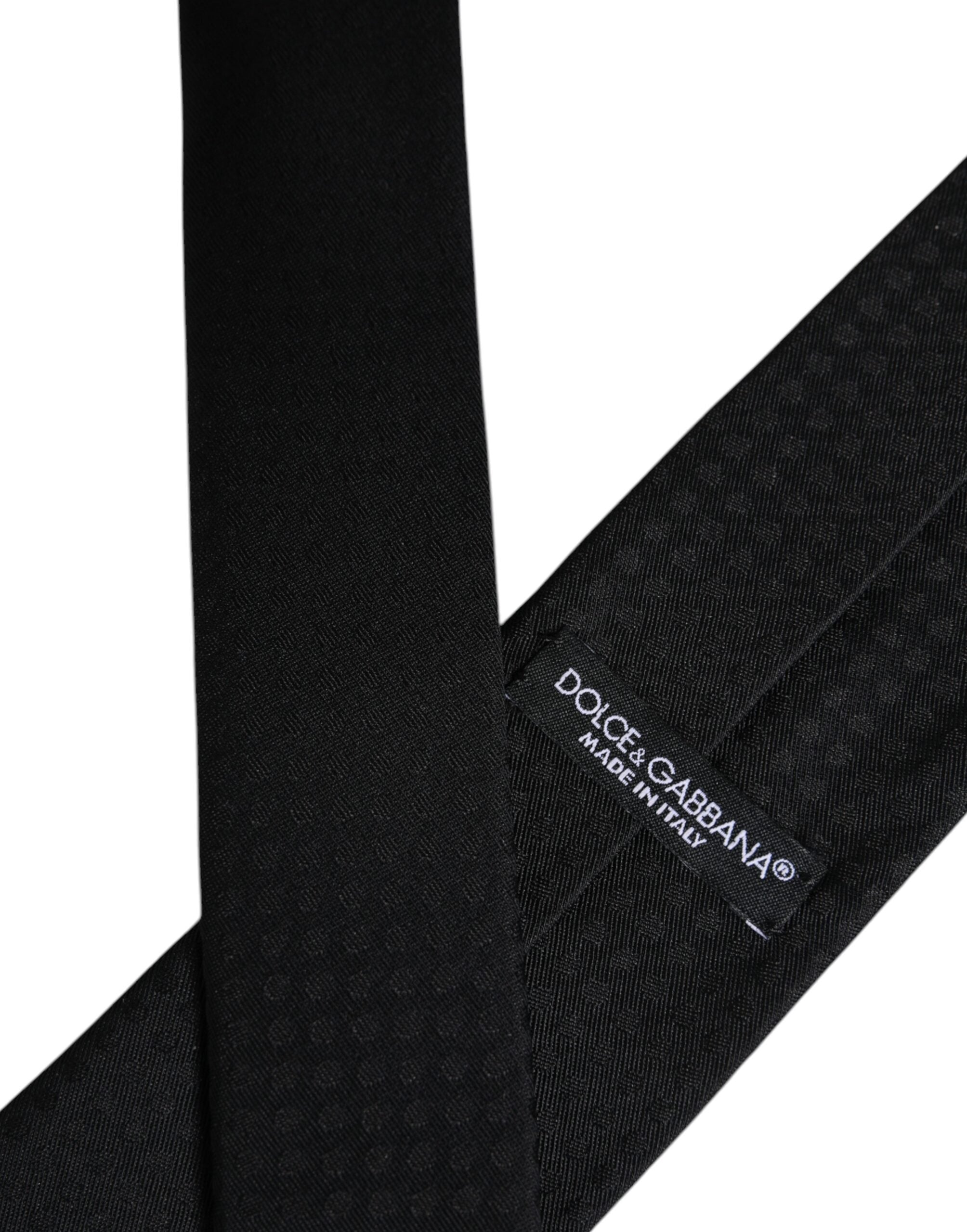 Black Circles Silk Adjustable Necktie Tie