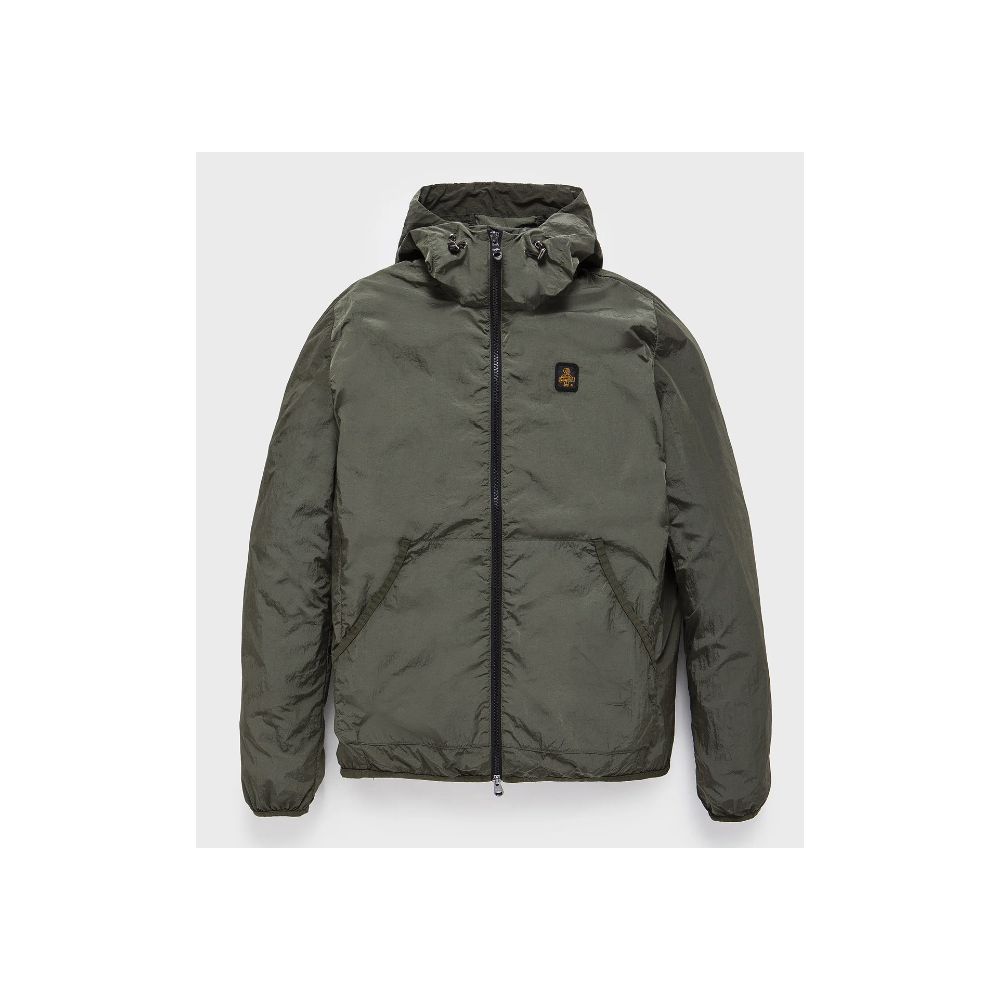 Green Polyamide Men Jacket - ventzia
