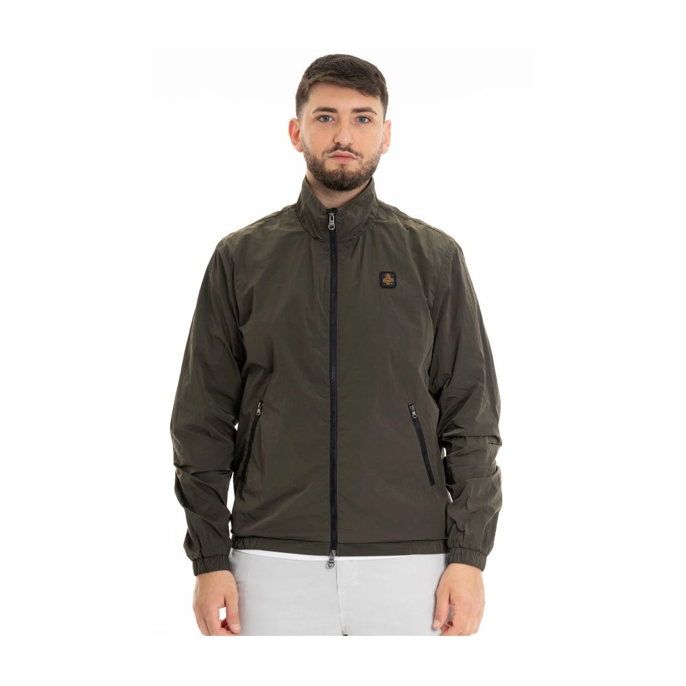 Green Polyamide Men's Jacket - ventzia