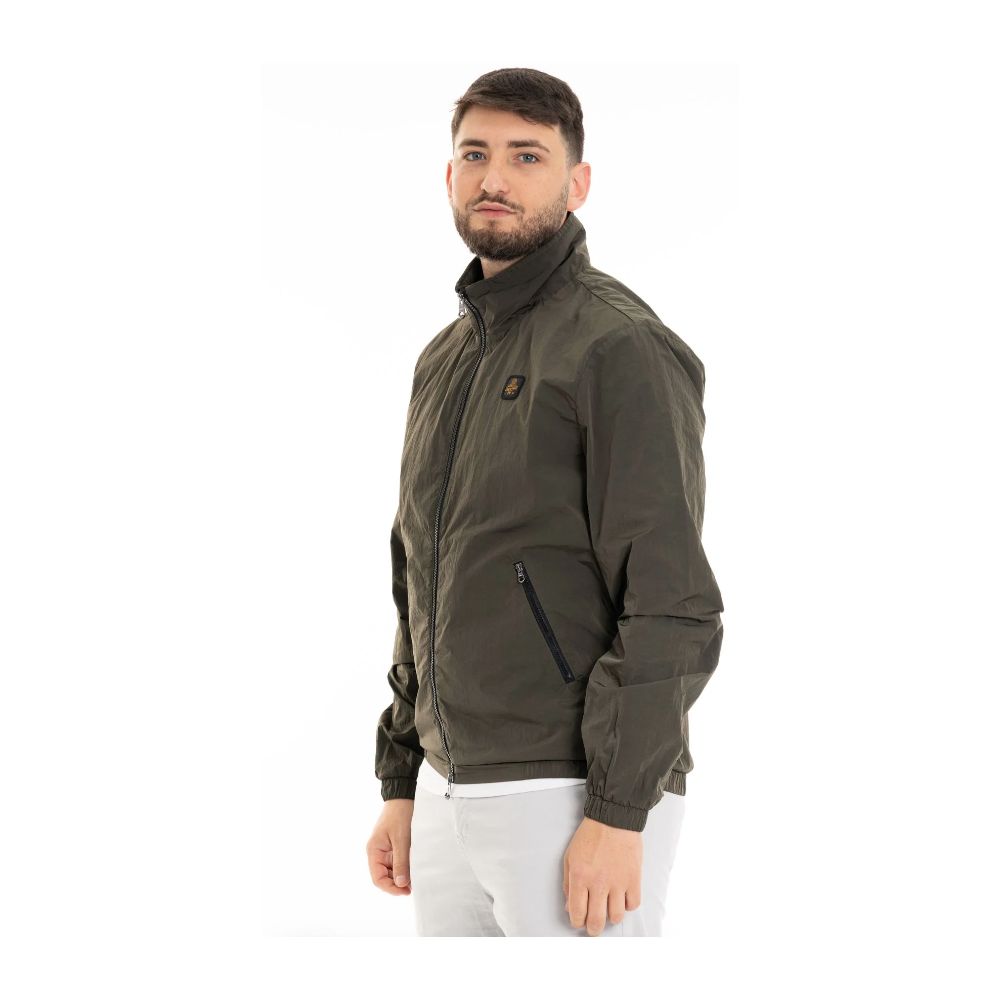 Green Polyamide Men's Jacket - ventzia