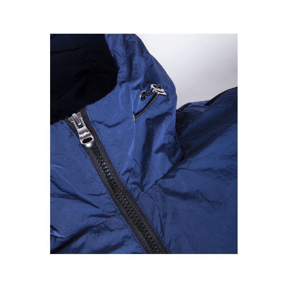 Blue Polyamide Men Jacket - ventzia