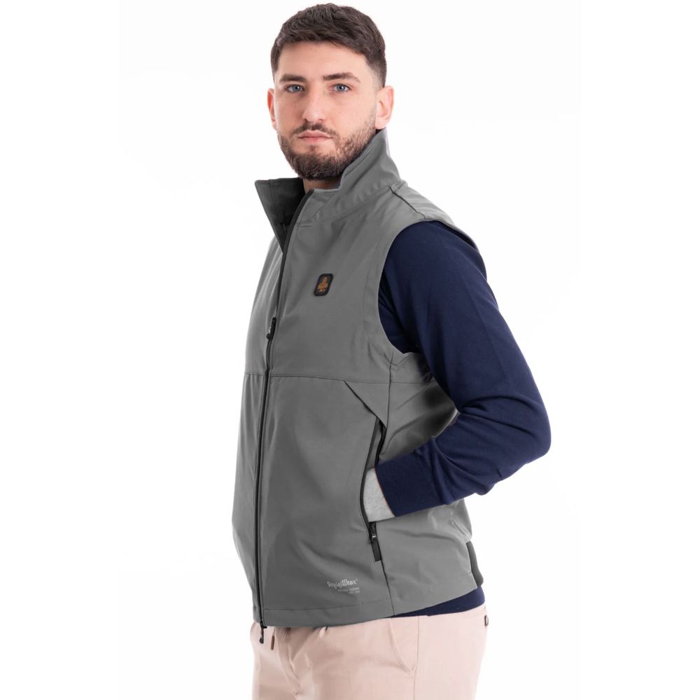 Brown Polyester Men Vest - ventzia