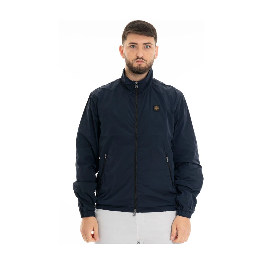 Blue Polyamide Men's Jacket - ventzia