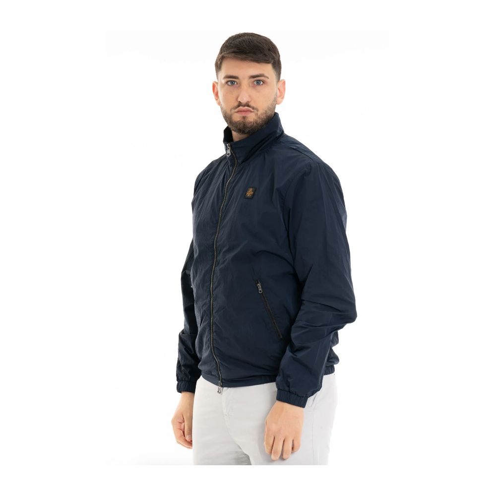 Blue Polyamide Men's Jacket - ventzia