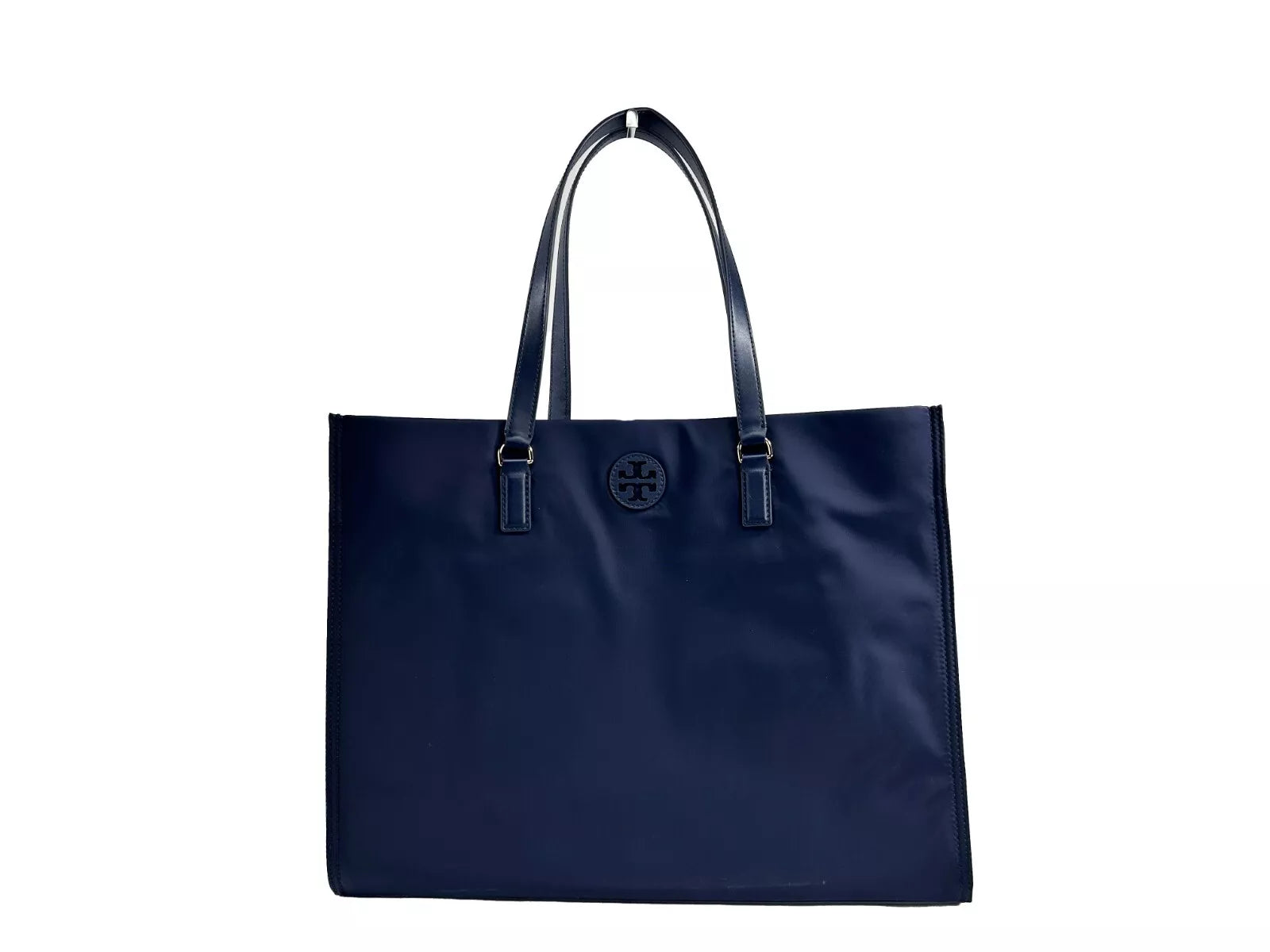 Navy Ella Large Nylon Tote Bag Purse 136144 - ventzia