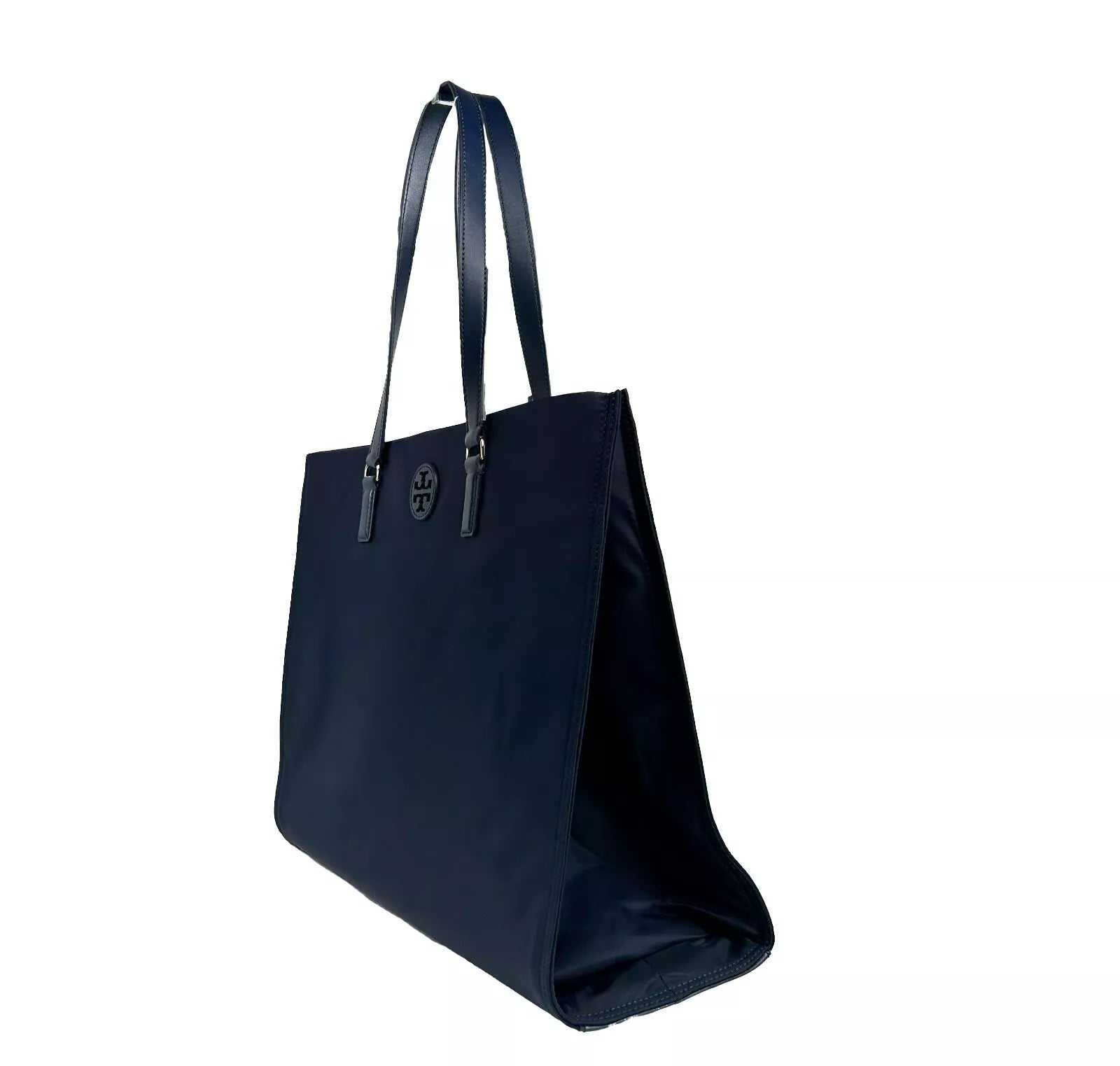 Navy Ella Large Nylon Tote Bag Purse 136144 - ventzia