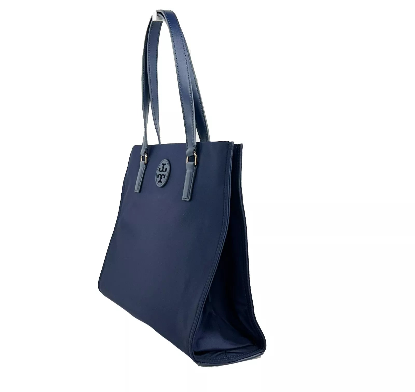 Navy Ella Small Nylon Tote Bag Purse 160633 - ventzia