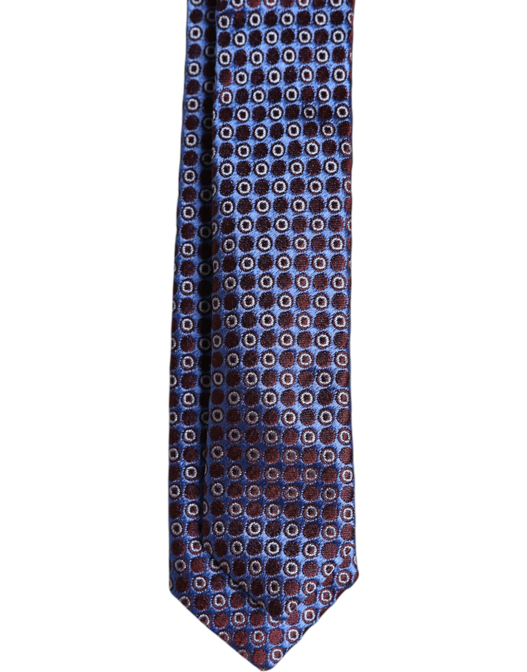 Multicolor Circles Silk Adjustable Necktie Tie - ventzia
